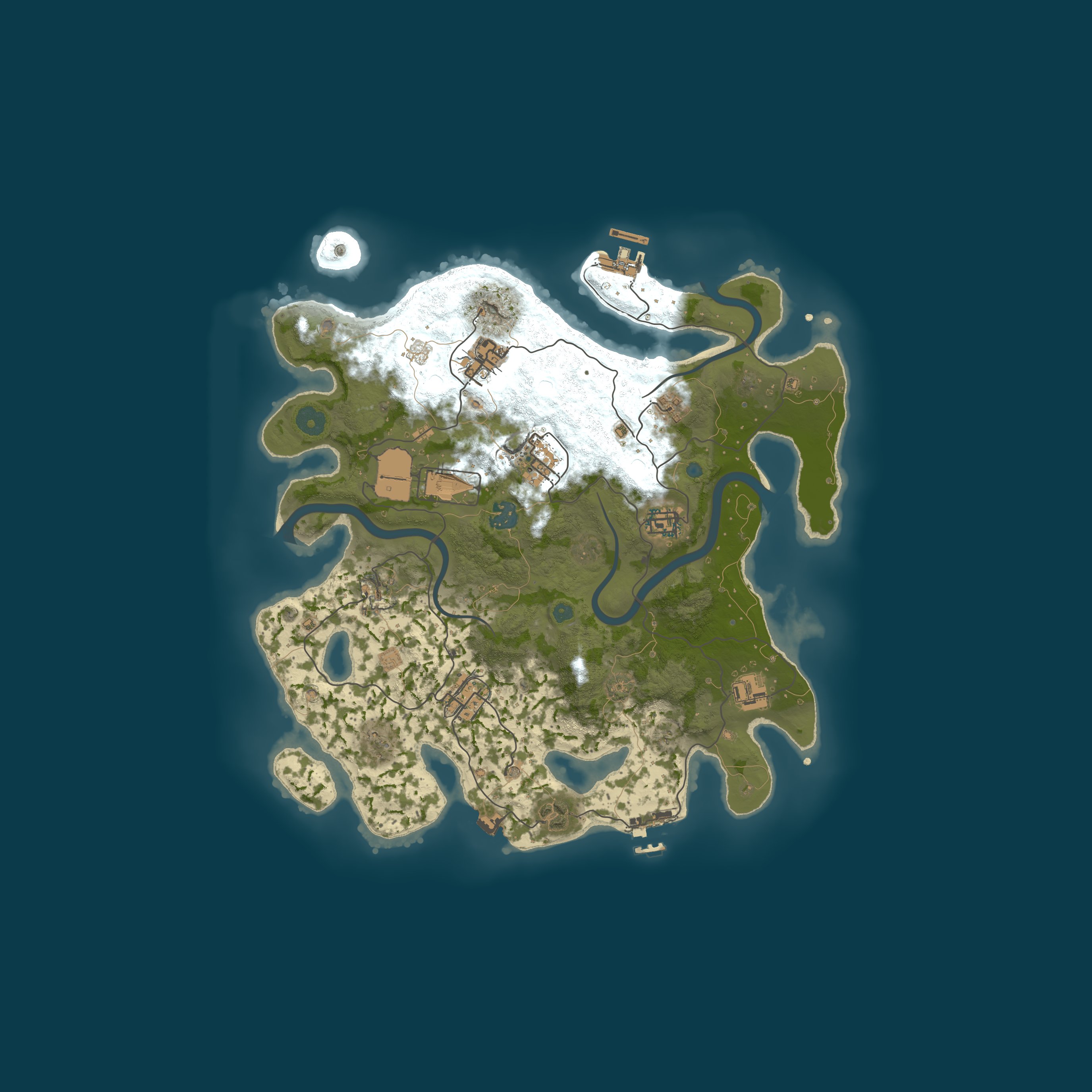 Procedural Map, size 3500, seed 1204546024