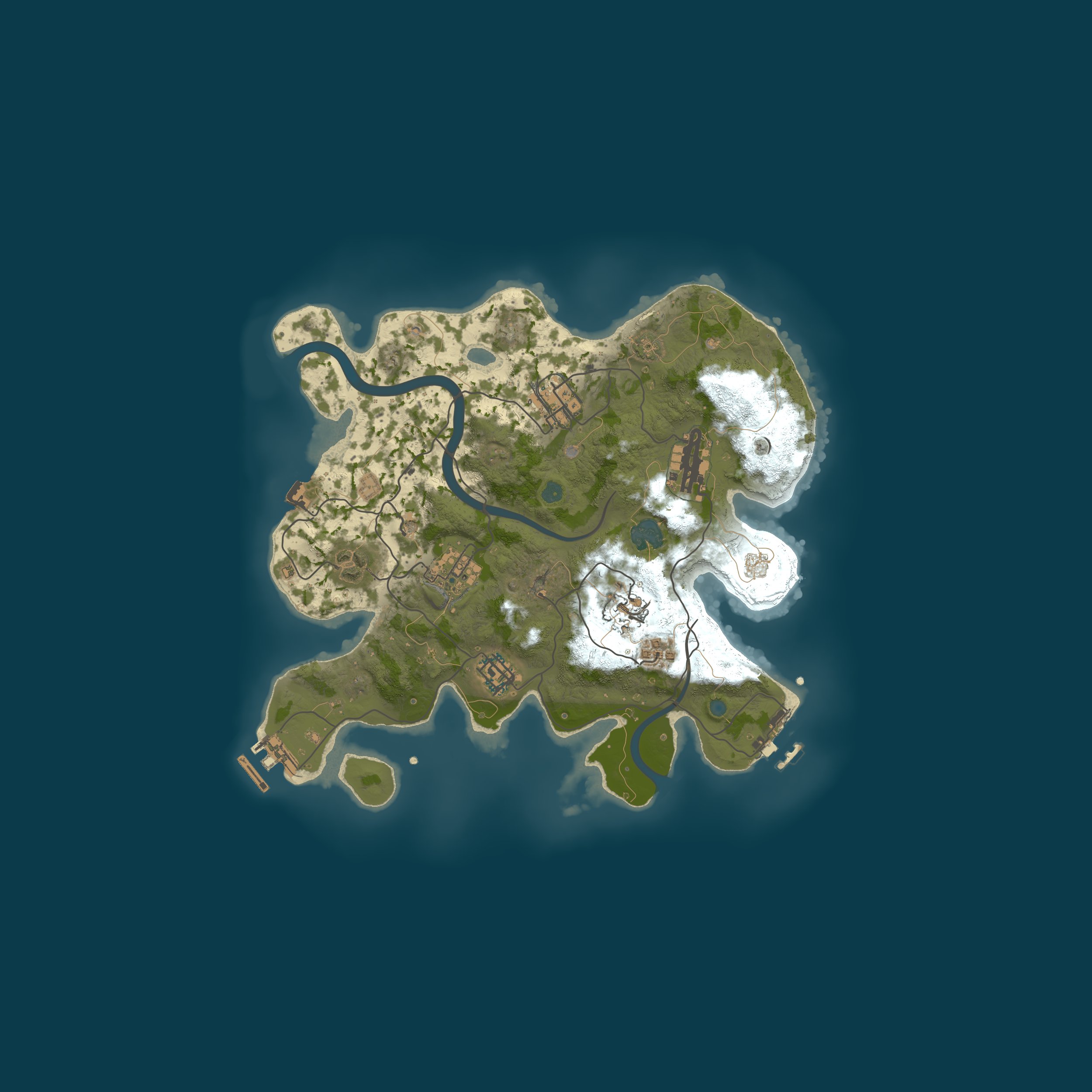 Procedural Map, size 3000, seed 63214