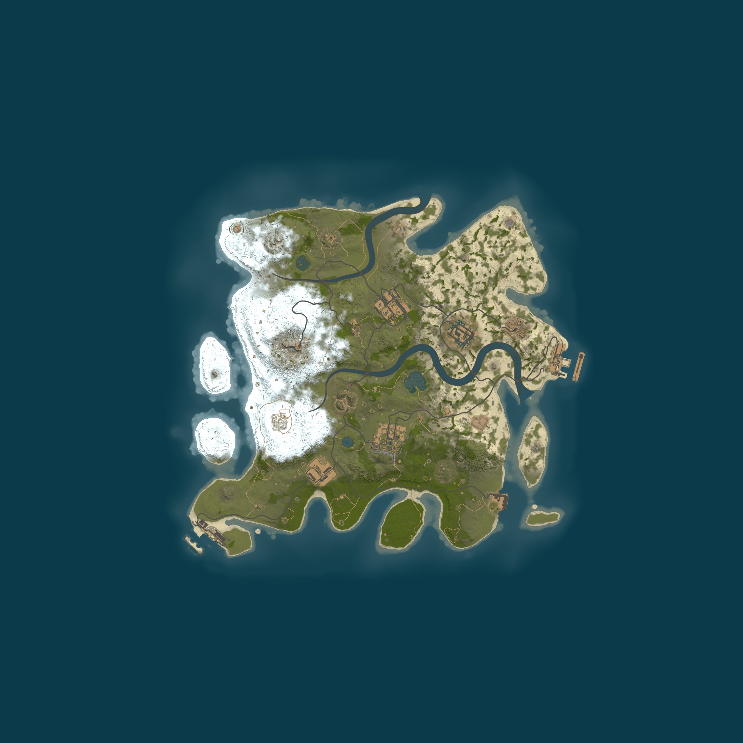 Procedural Map, size 3000, seed 20260819