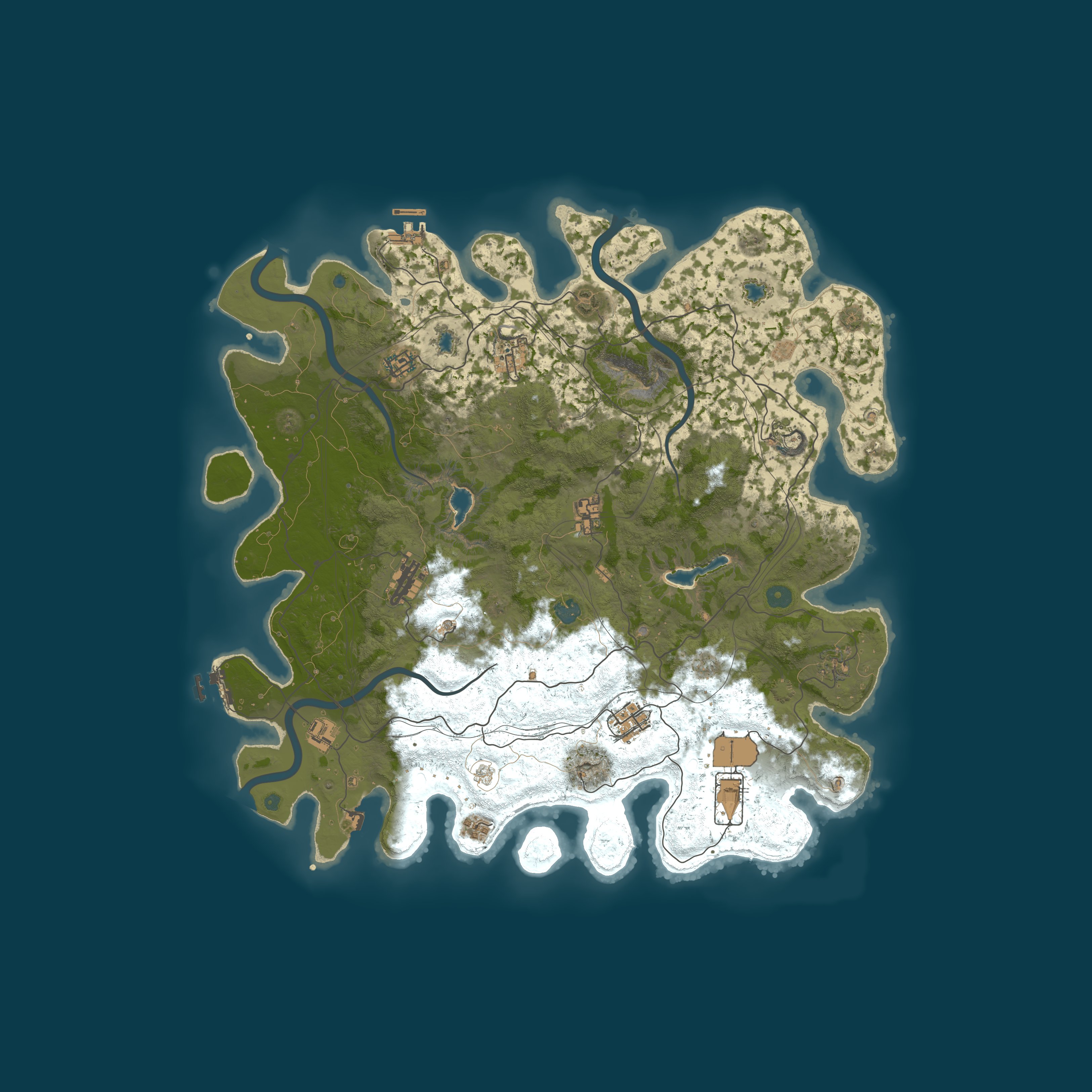 Gleam / 2x Components — 程序生成地图 4500,种子 2029866834