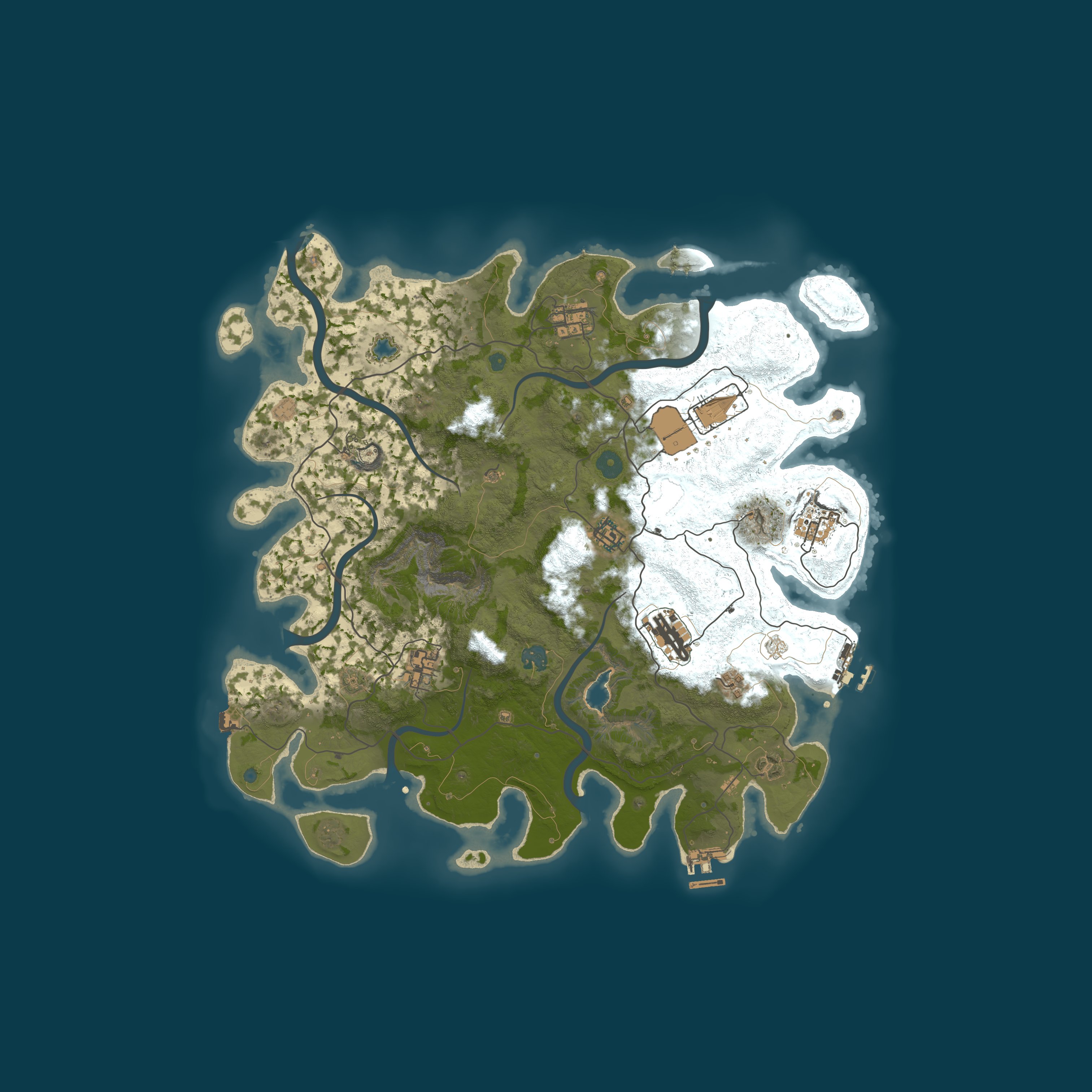 Map for Nelsons Wasteland | Vanilla | Solo & Duo Only | 2X Gather rates