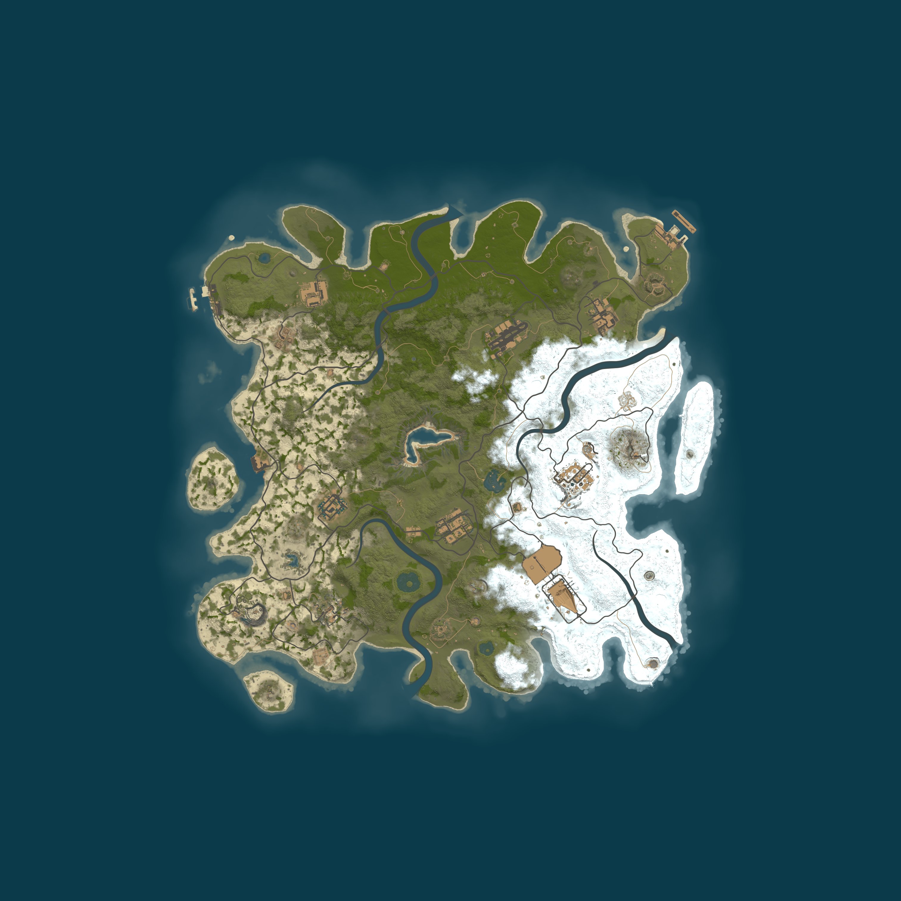 Map for RustGamingNation 500x PvE [Events|Purge|Zombies|SkillTree]