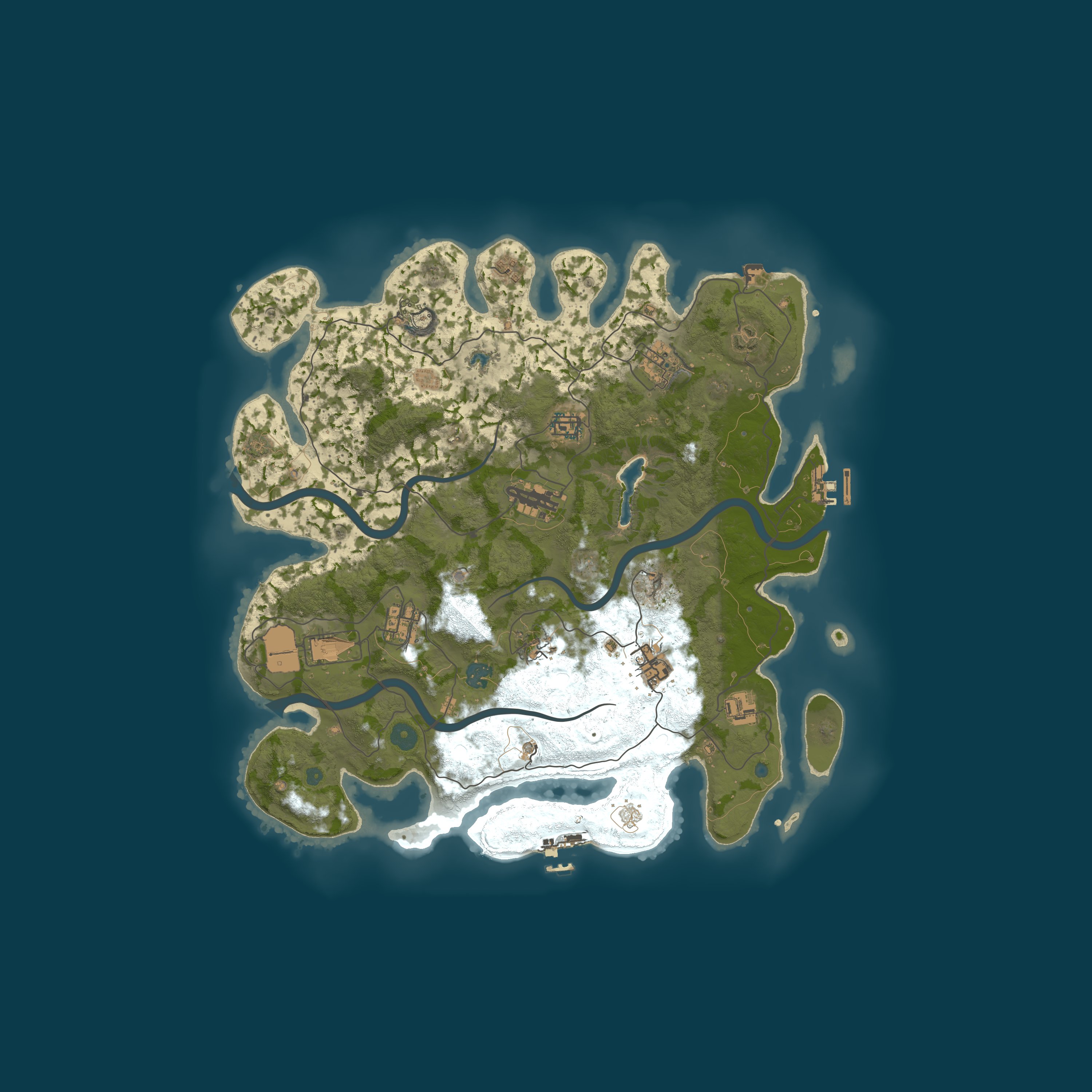 Procedural Map, size 4000, seed 86452