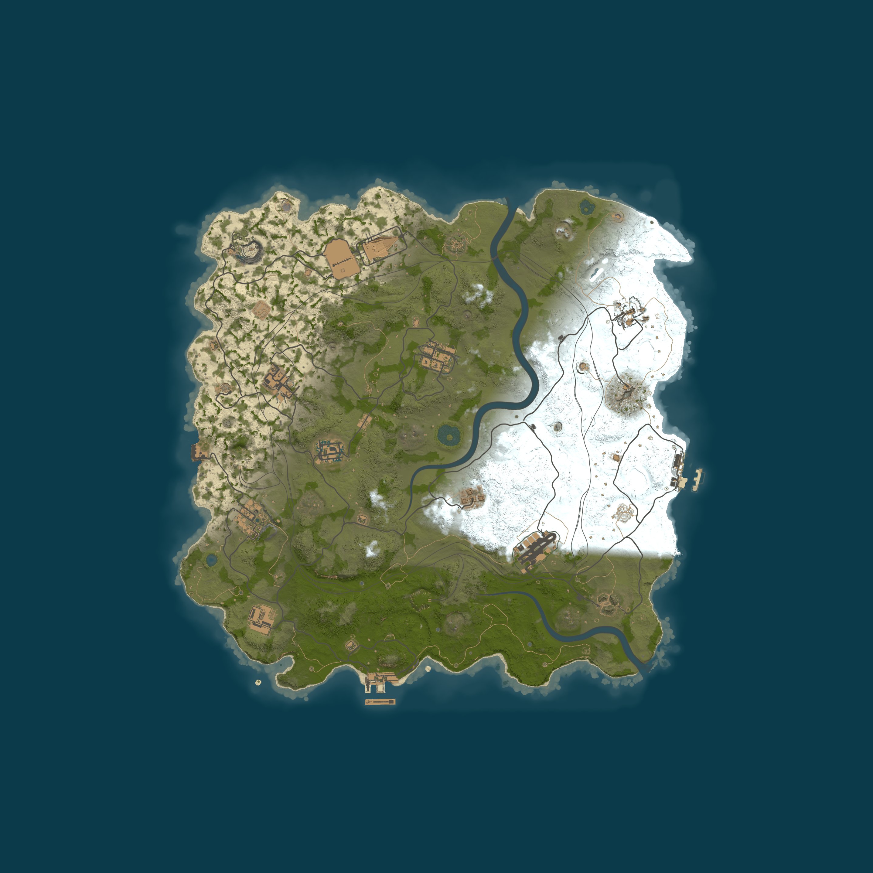Map for RustResort.com - EU Vanilla | 2X Monday 10.08