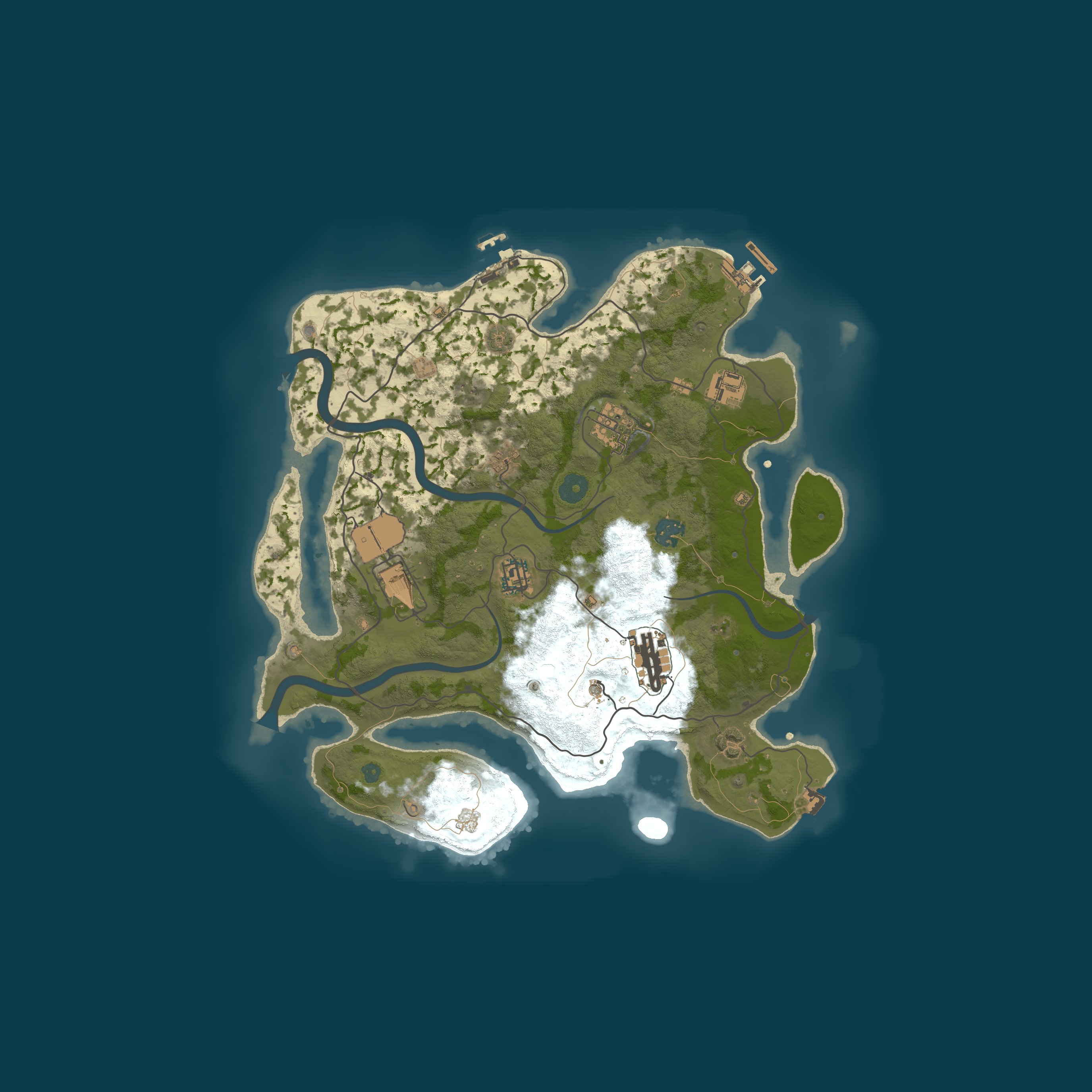 Map for BlackBird Rust PvE x10