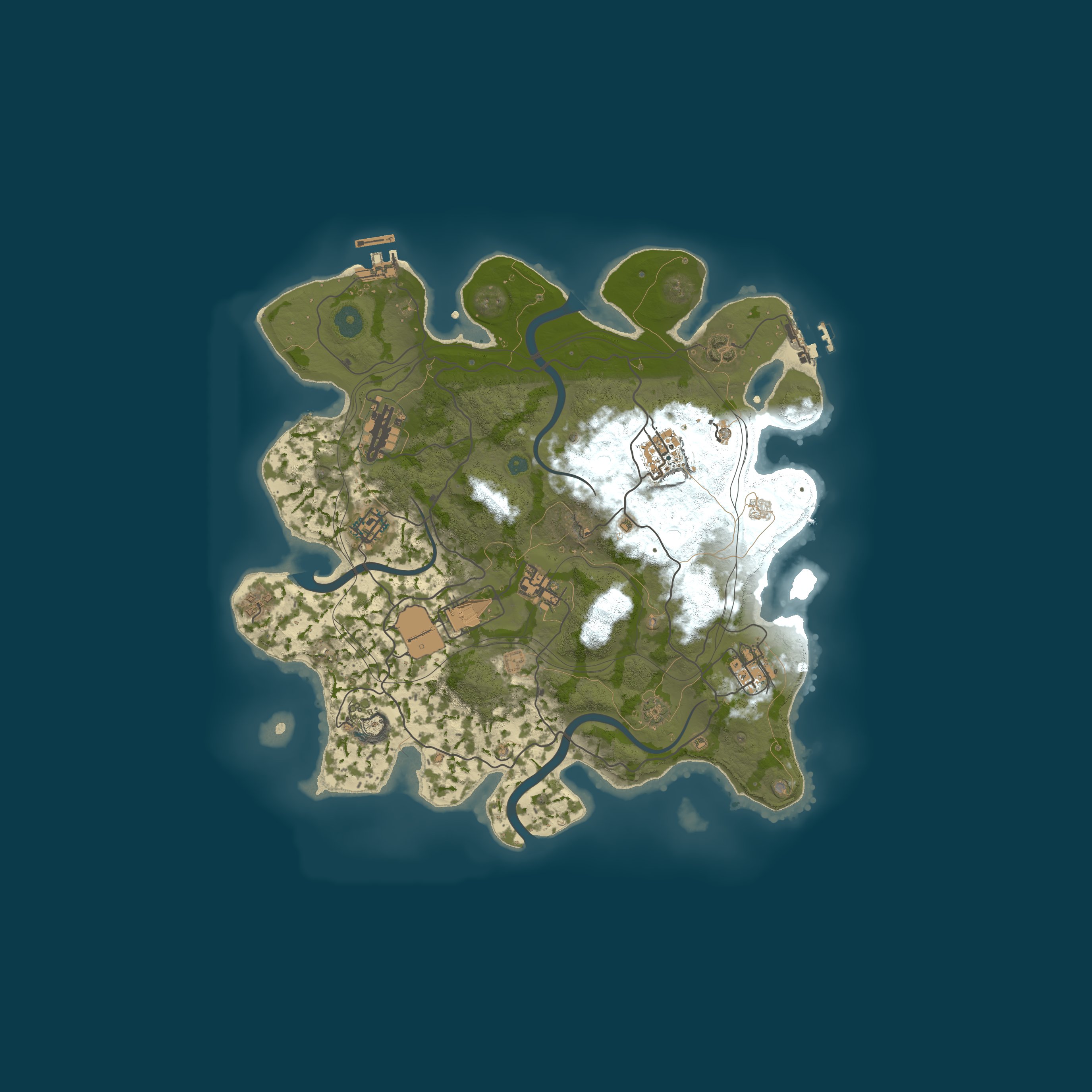 Custom Map, size 3500, seed 121315421