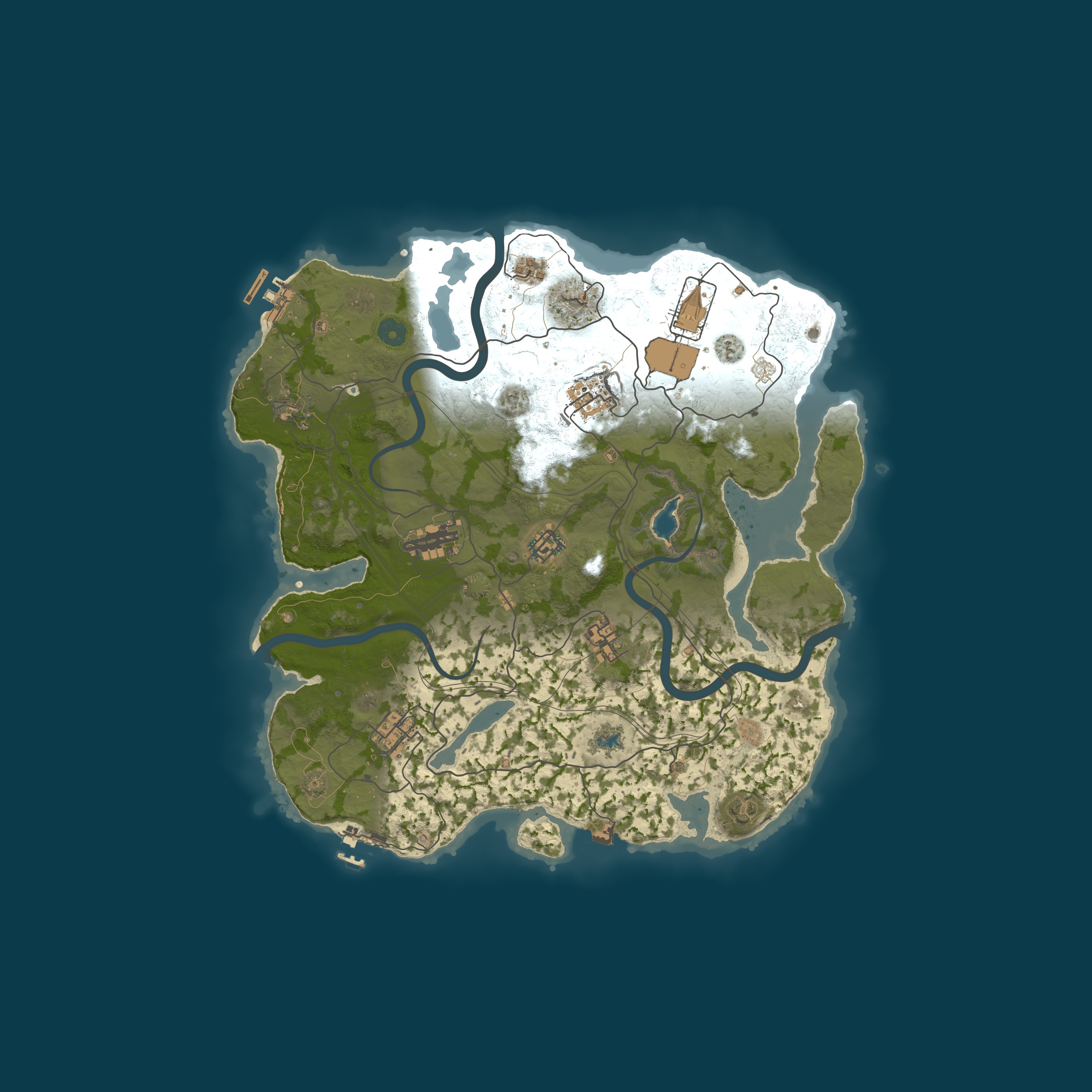 Map for [EU] WizzRust.com 1x Solo/Duo | Noob Friendly | Wiped 07/05