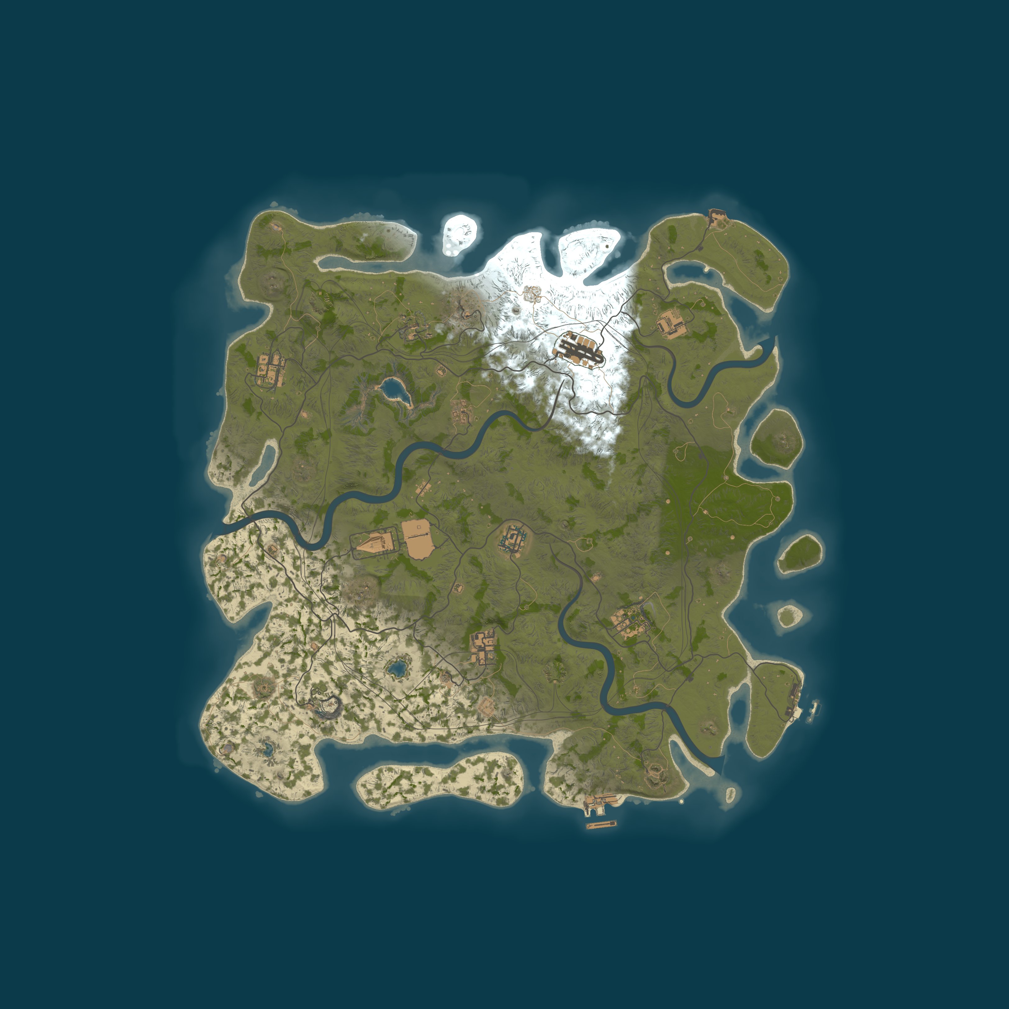 Custom Map, size 4500, seed 1337