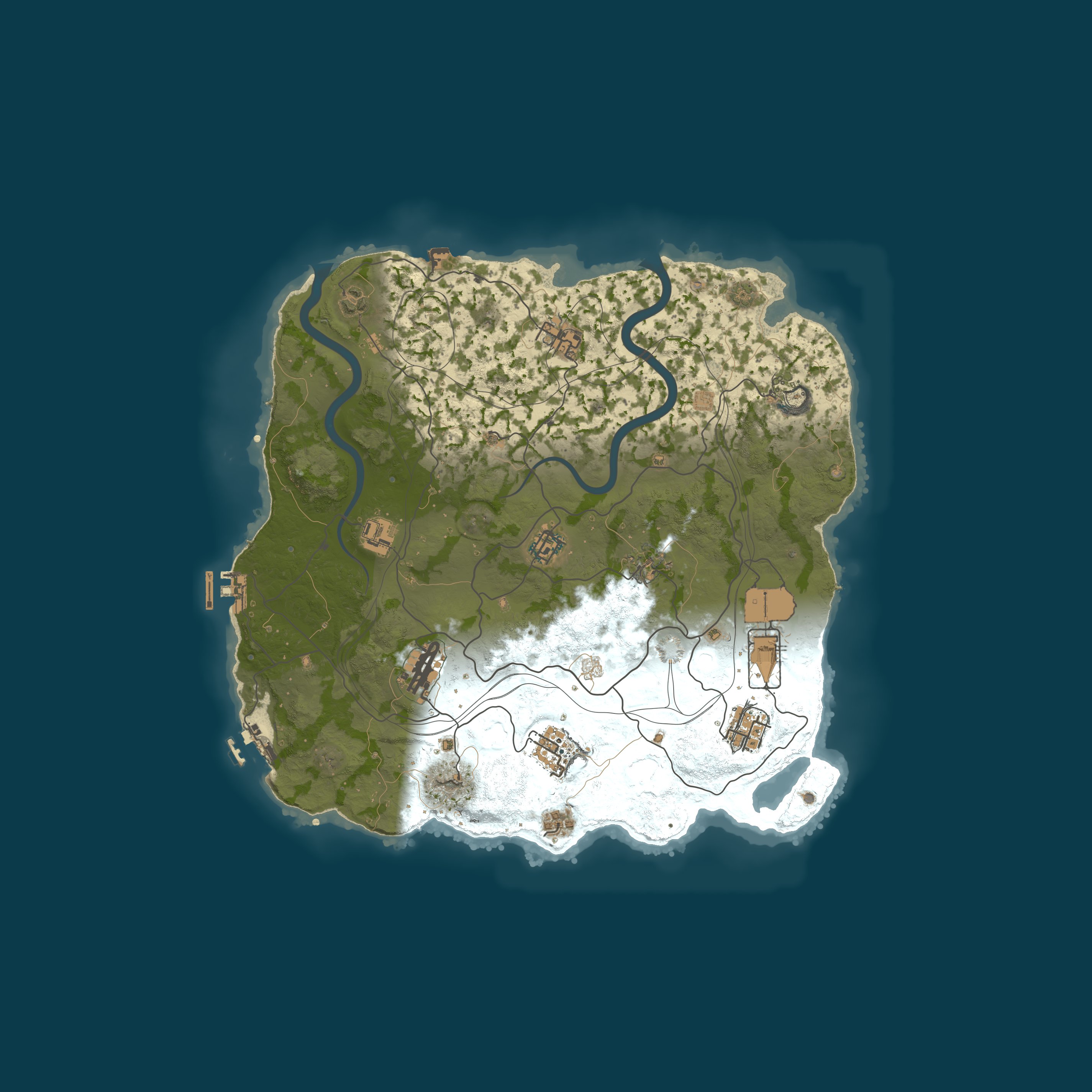 Map for WARBANDITS.GG EU 5X |Solo/Duo/Trio|Loot+|TP|Kits|x5 JUST WIPED