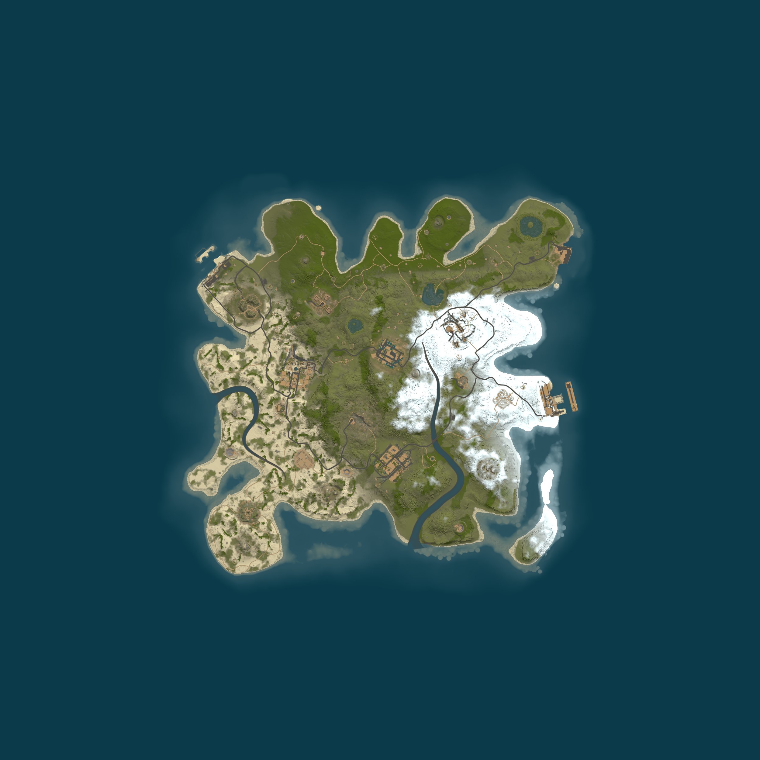 Procedural Map, size 3000, seed 12375