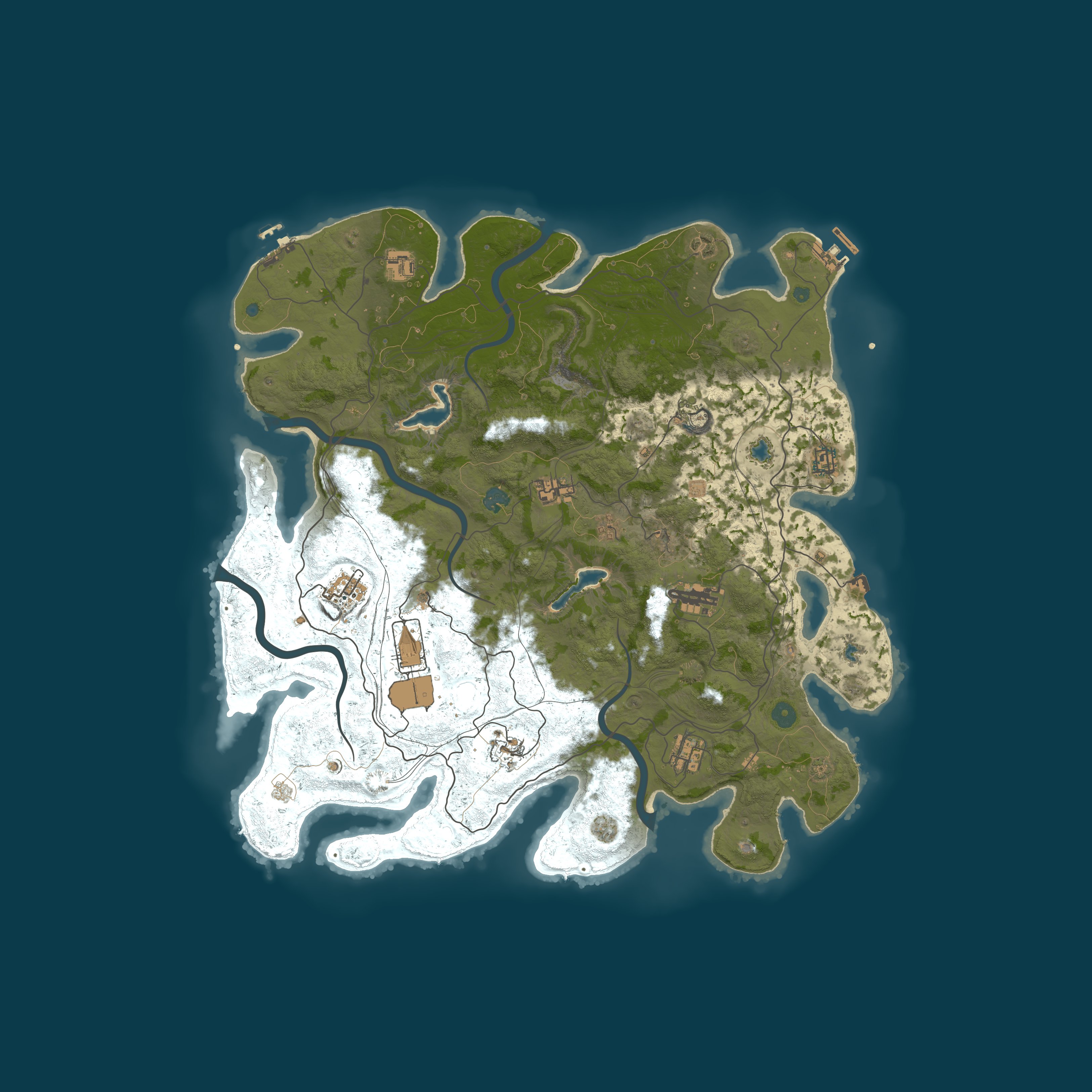 Procedural Map, size 4500, seed 598005034