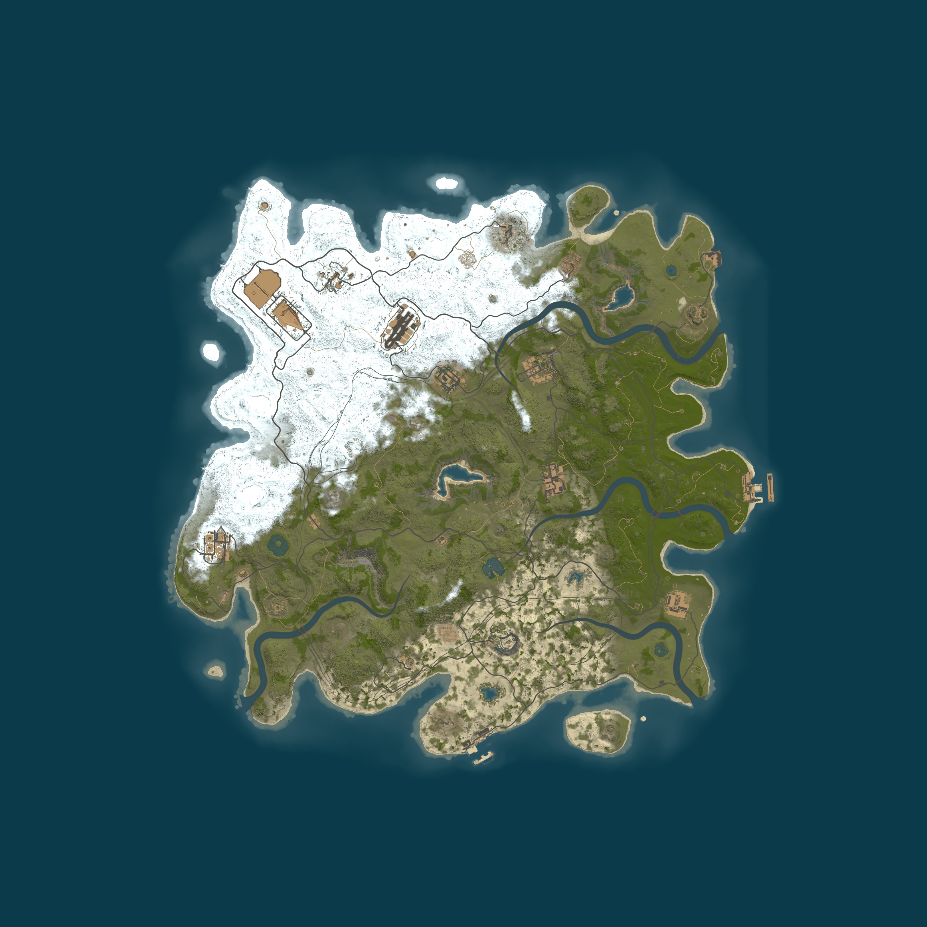 Procedural Map, size 4500, seed 1427009932