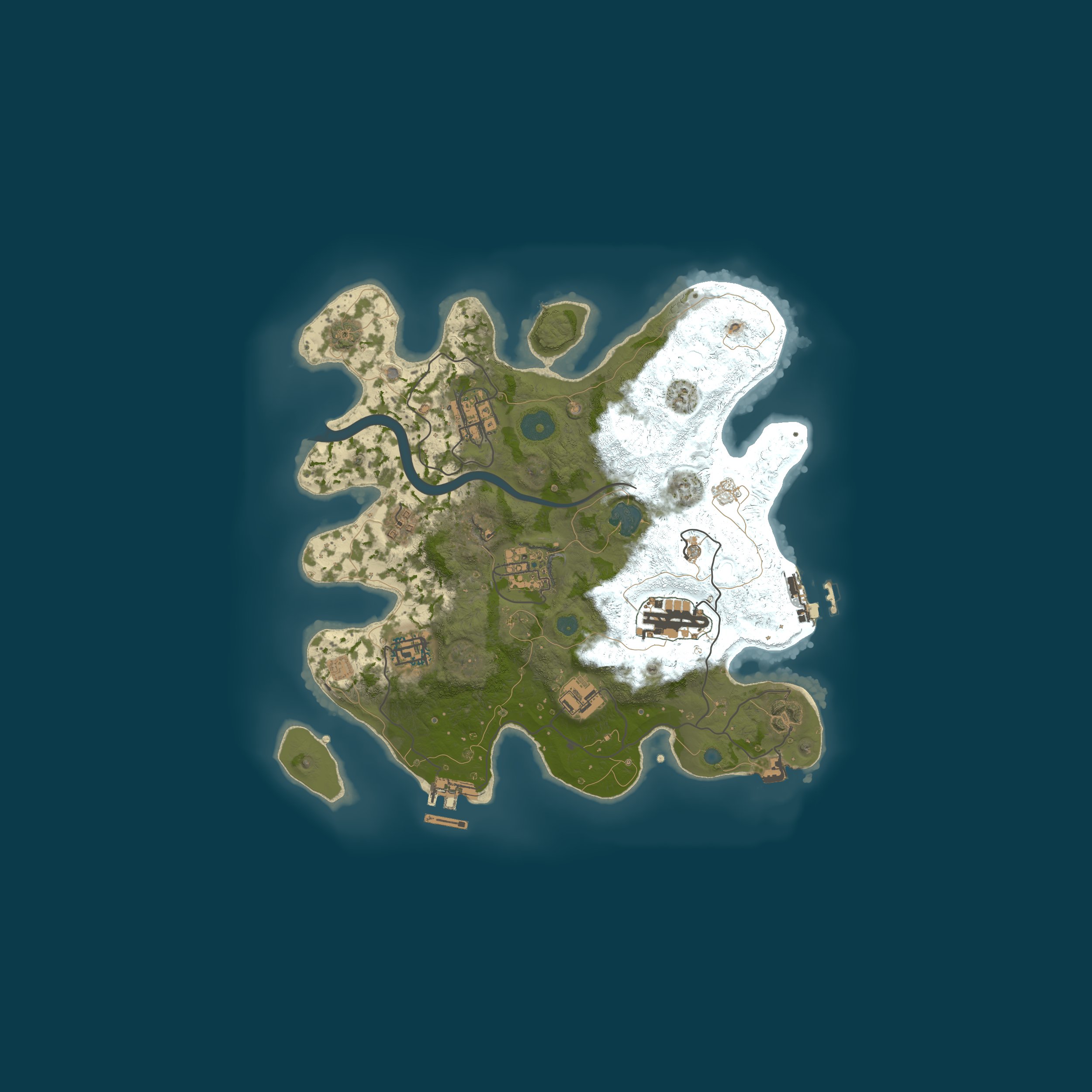 Procedural Map, size 3000, seed 19084