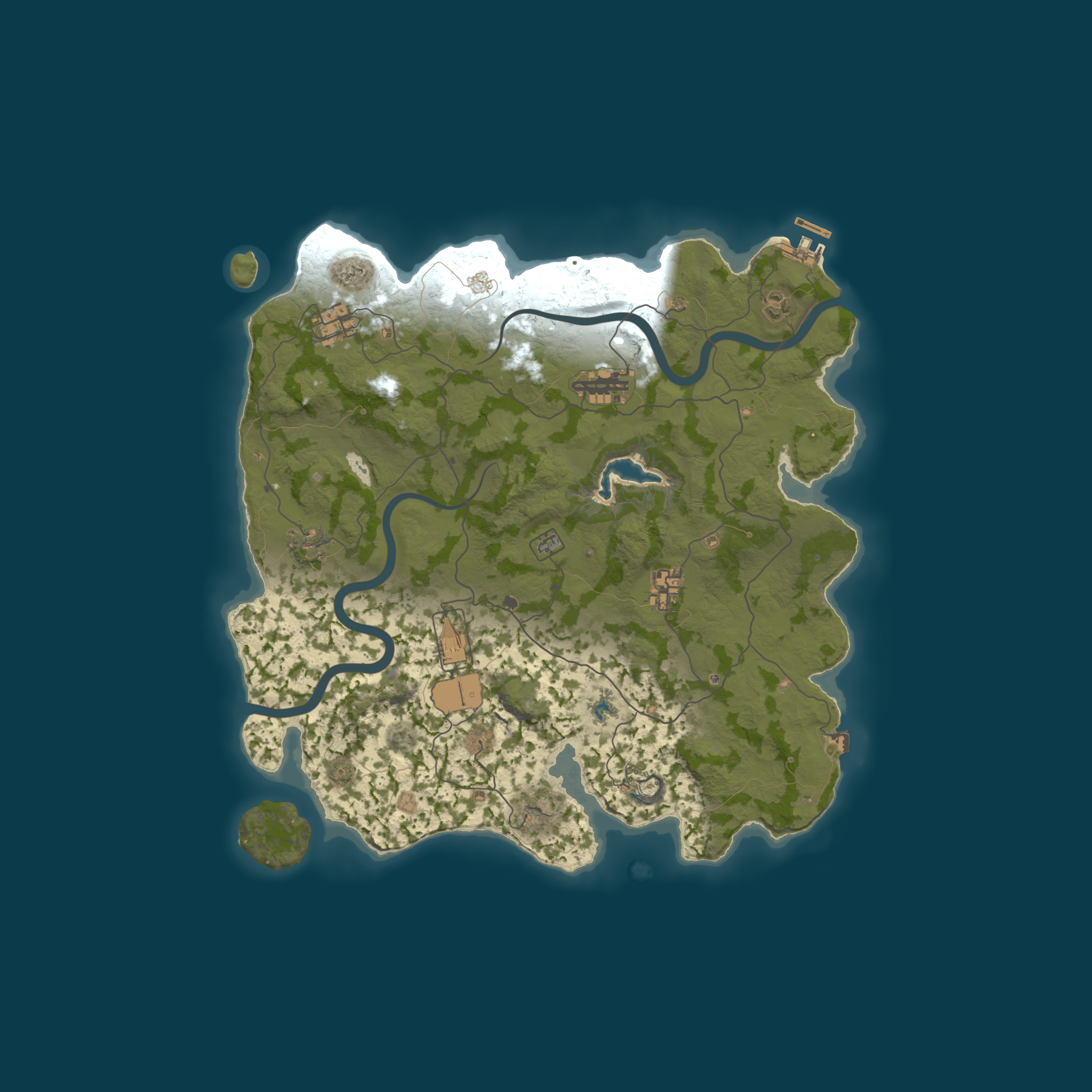 Custom Map, size 3700, seed 121315429