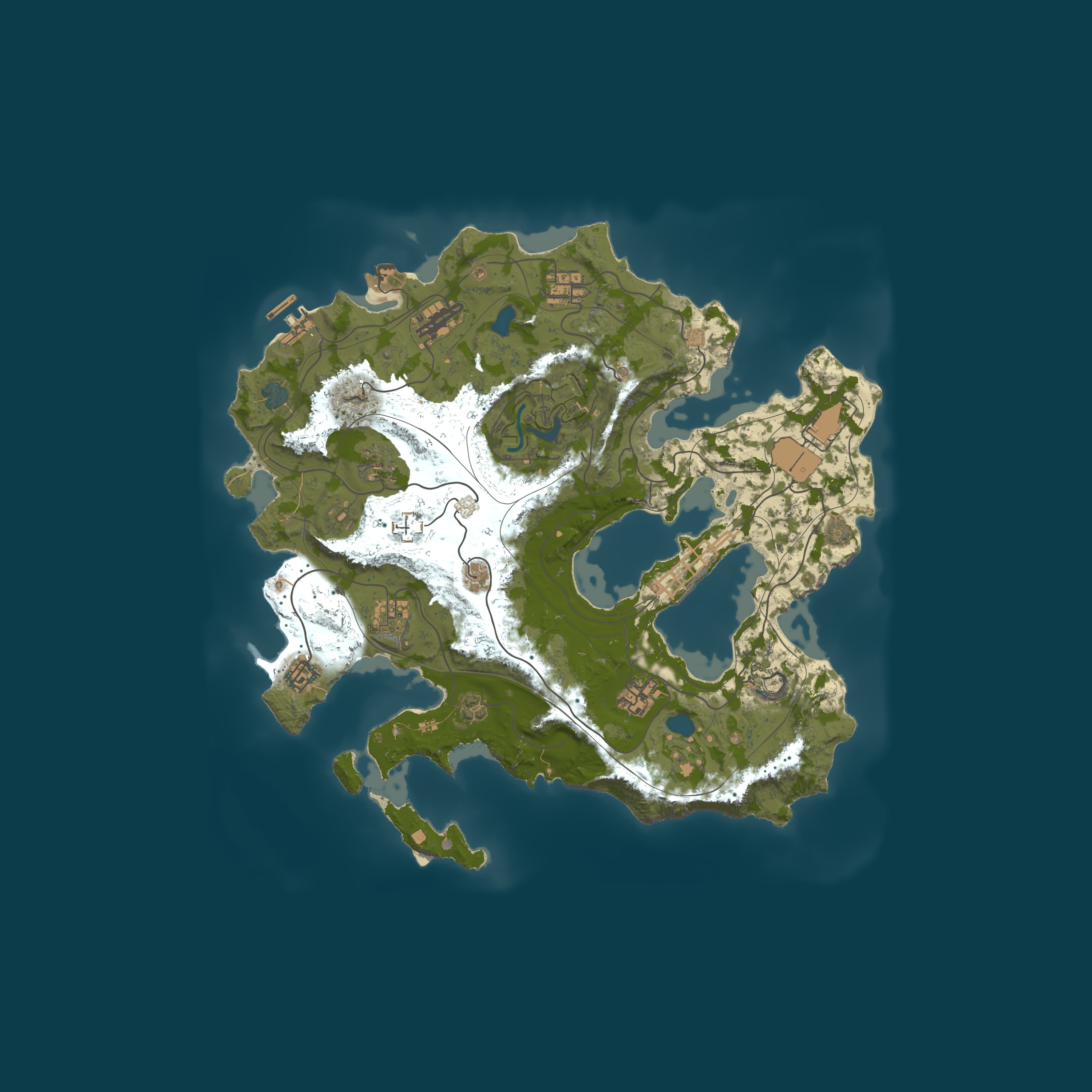 Map for [AU] World of Rust | Raidable Bases | Friendly | Top Events