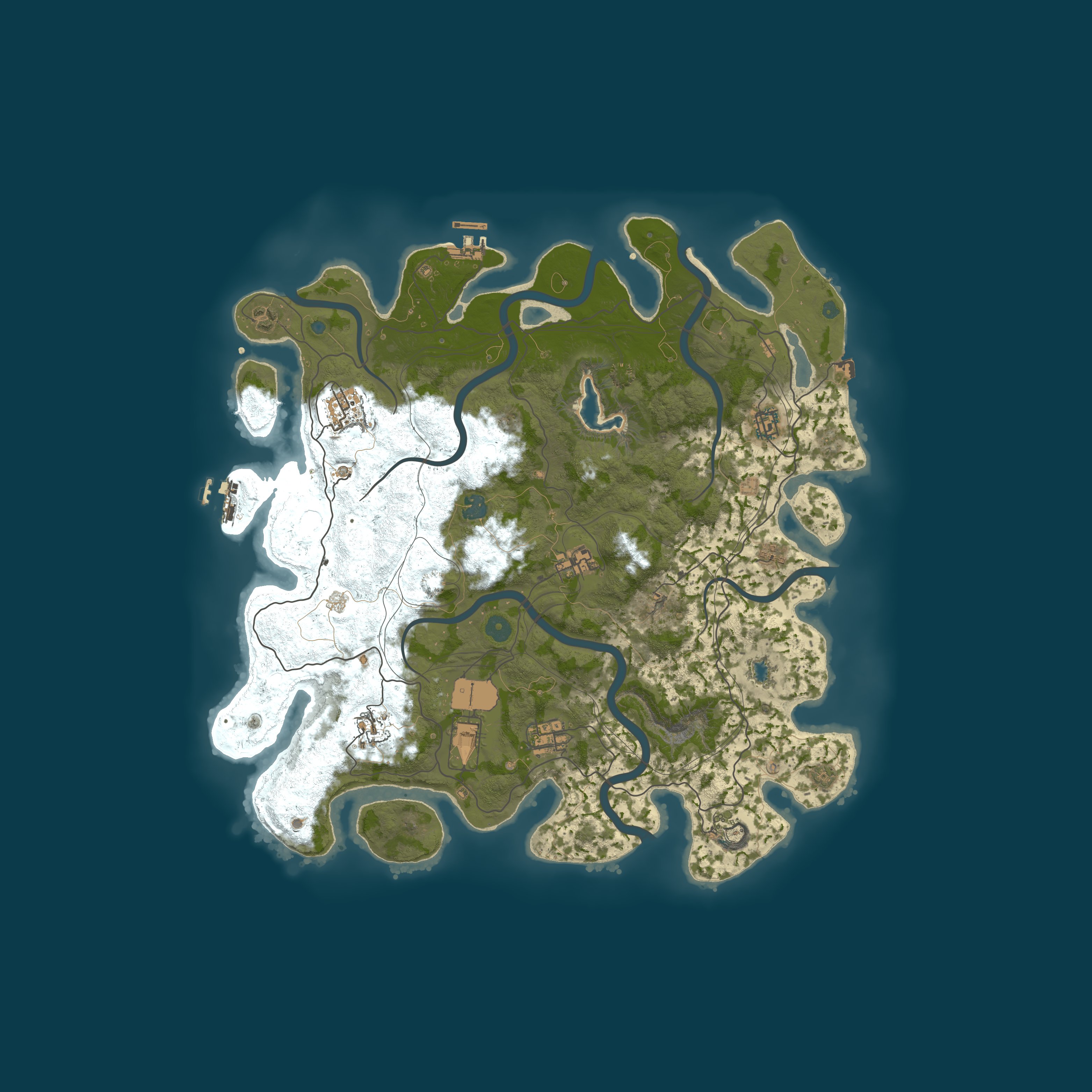 Map for #2 RUSTMAX PVE MEDIUM x2/BOTS/KIT/TP/BASE/EVENTS