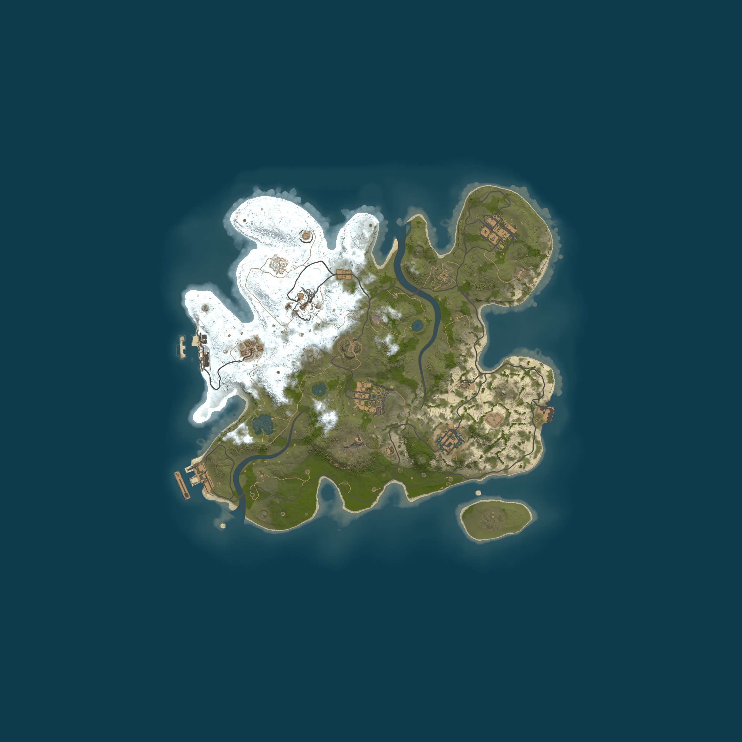 Procedural Map, size 3000, seed 16554