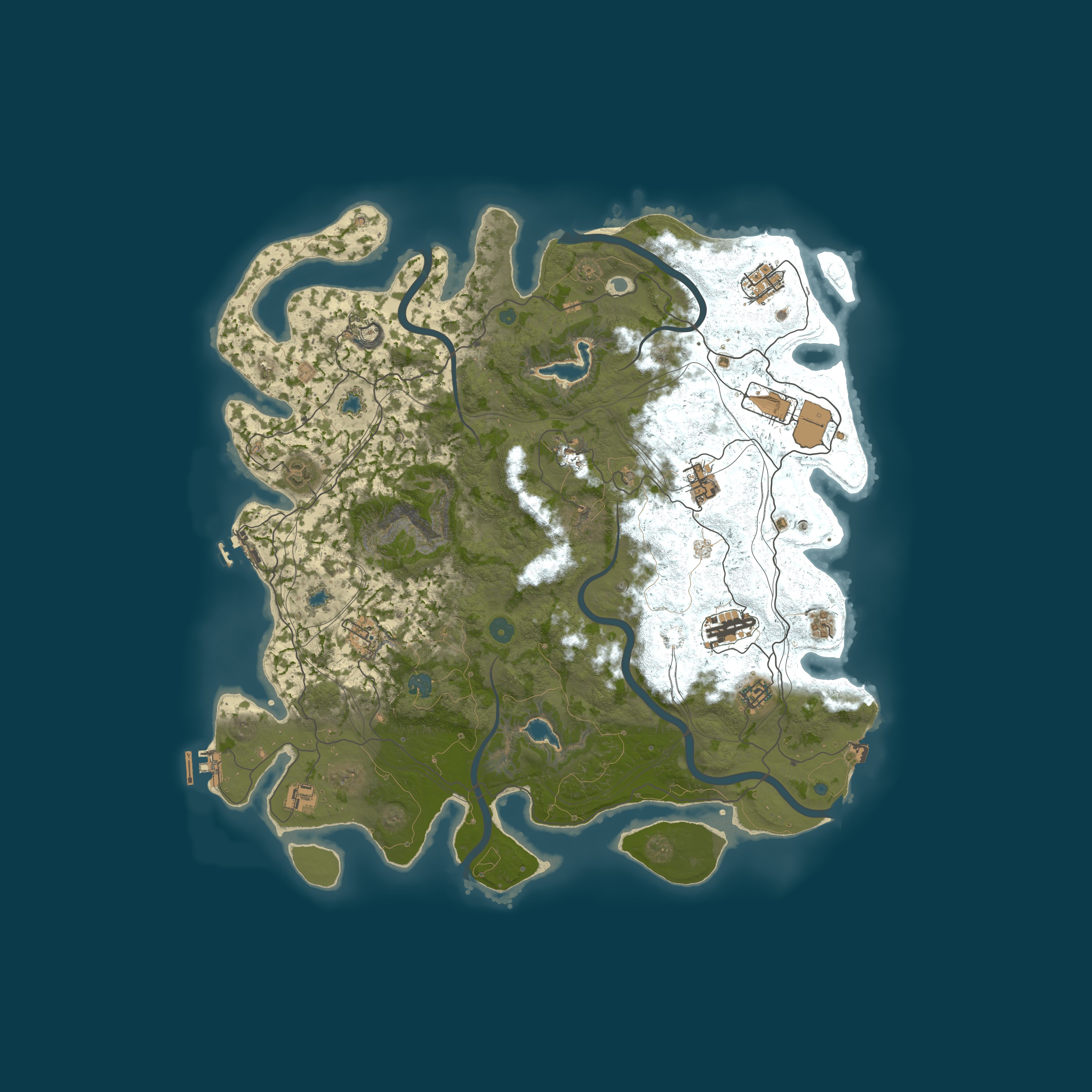 Map for 『向云端』PVE丨原倍丨休闲娱乐