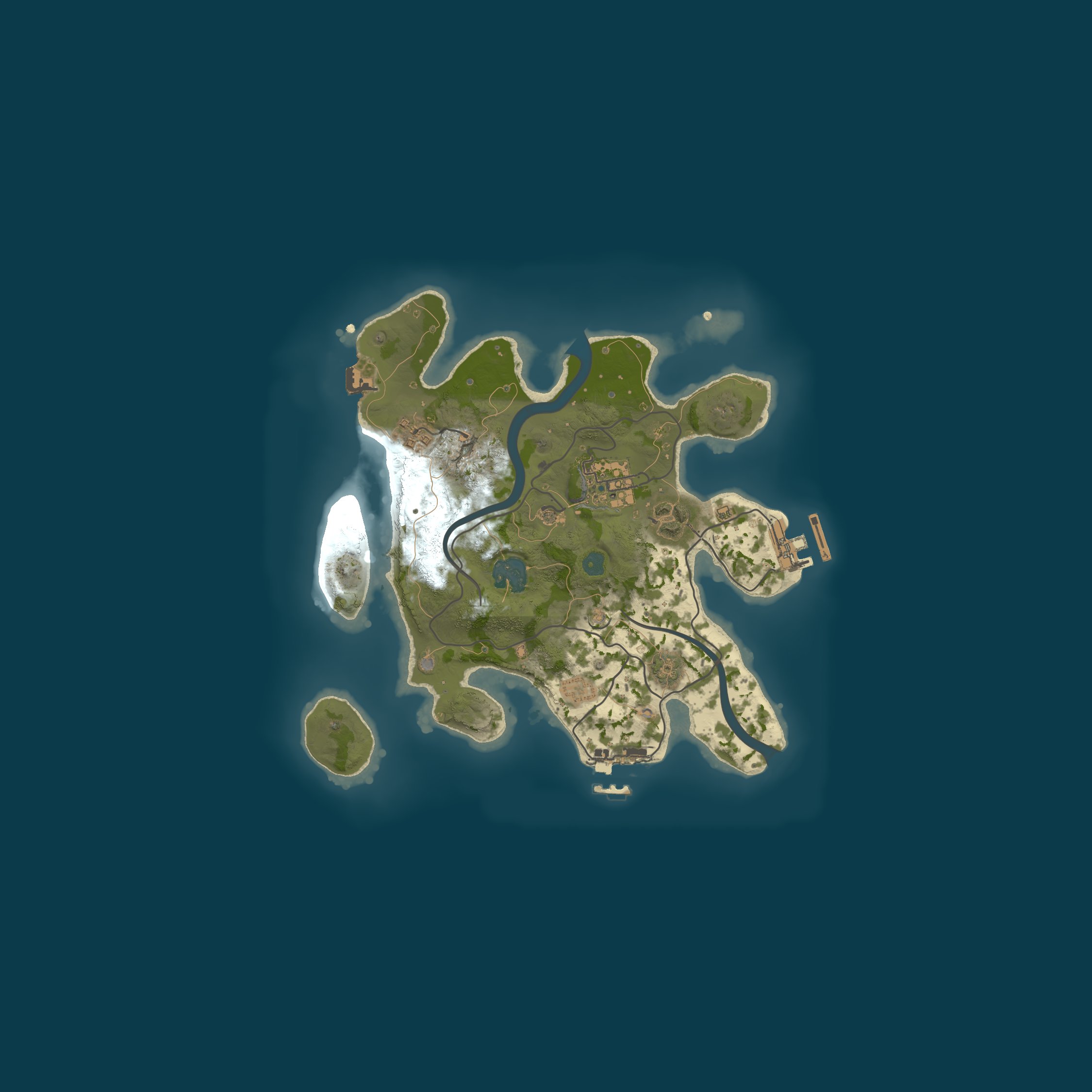 Procedural Map, size 2500, seed 2