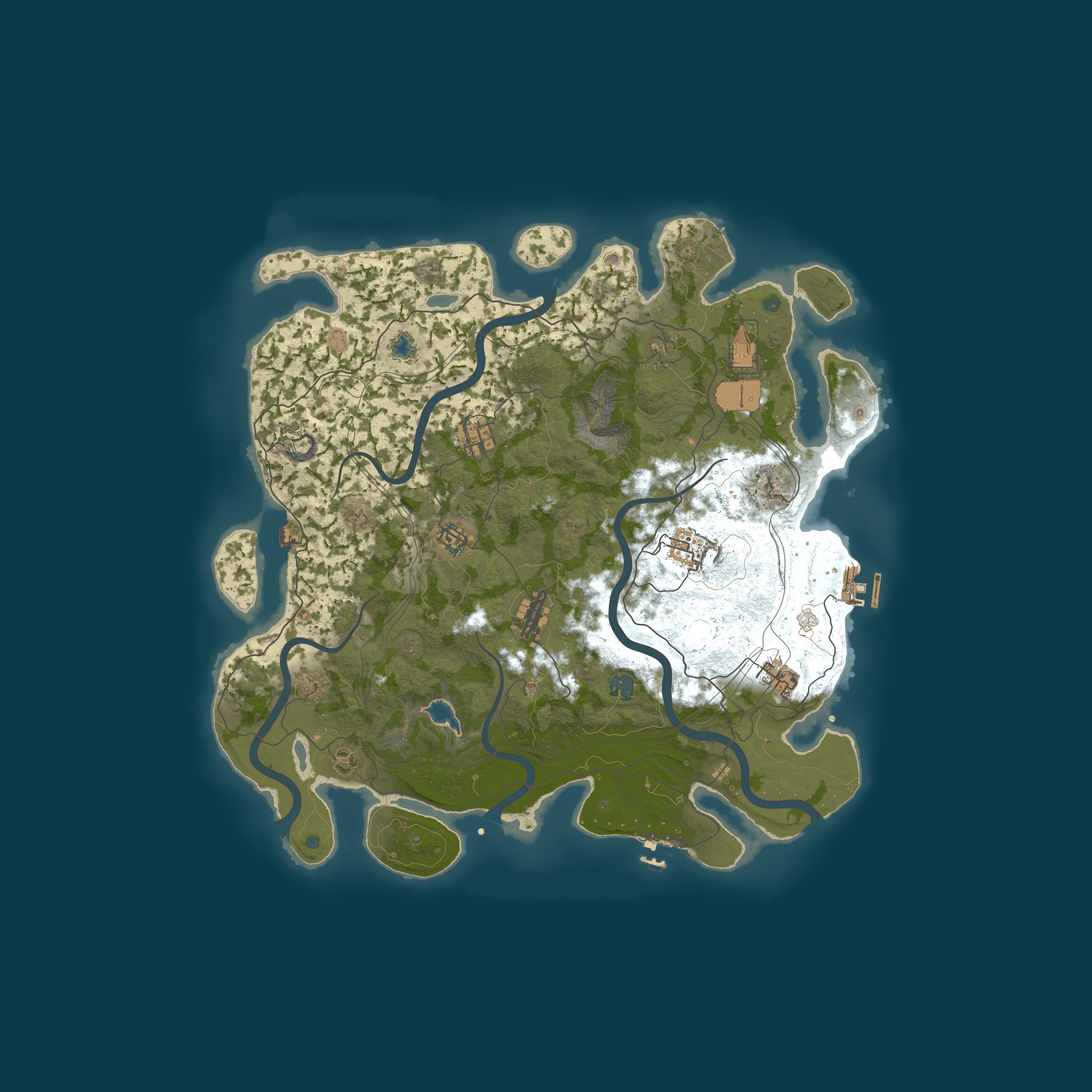 Map for Rust Beginner - PVE Only - 25% Decay