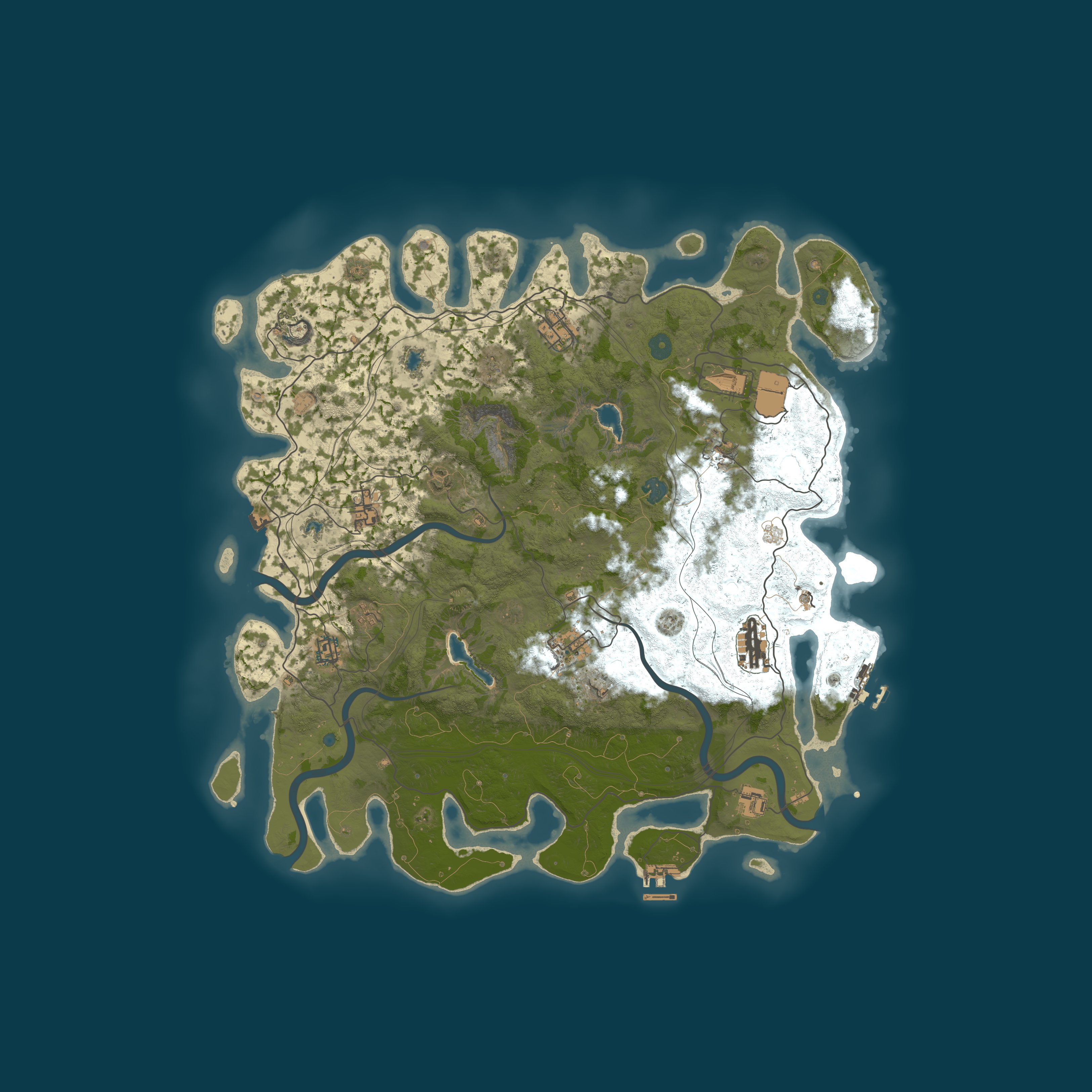 Map for FOG PVE 5X | Raidable Bases | Convoy's