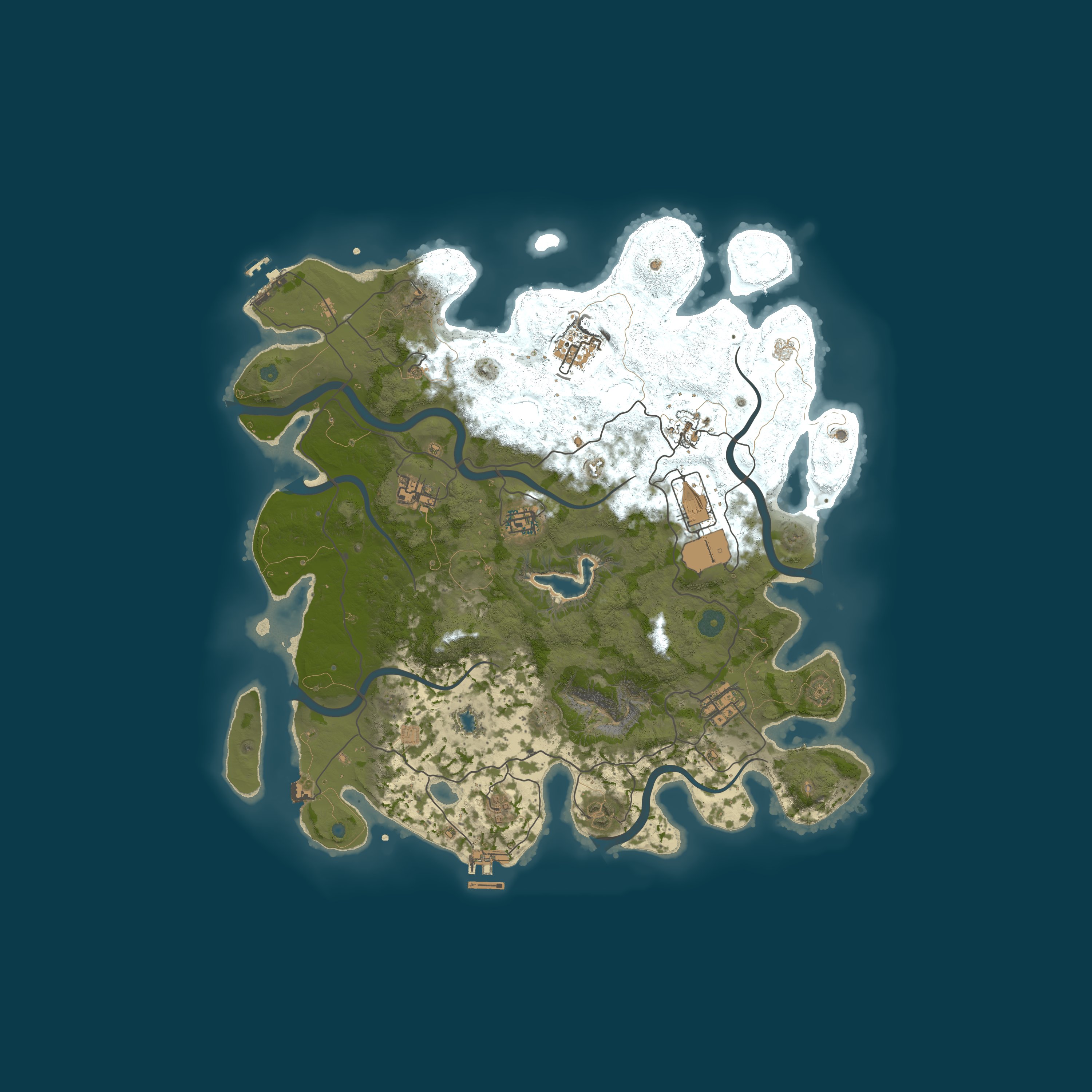 Map for AlphaRust - x2 EU | Quad | Vanilla+ | RaidableBases