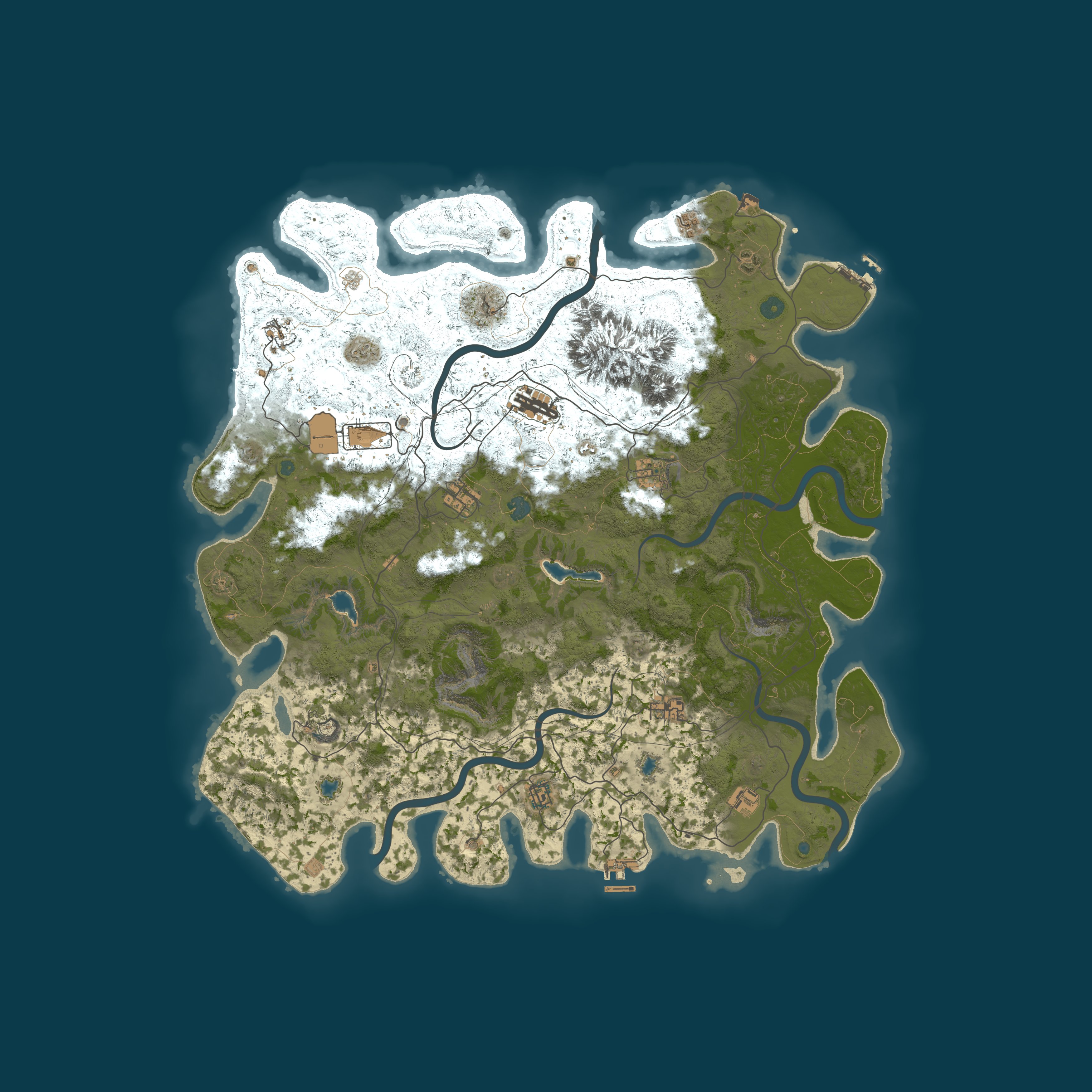 Procedural Map, size 5000, seed 11124