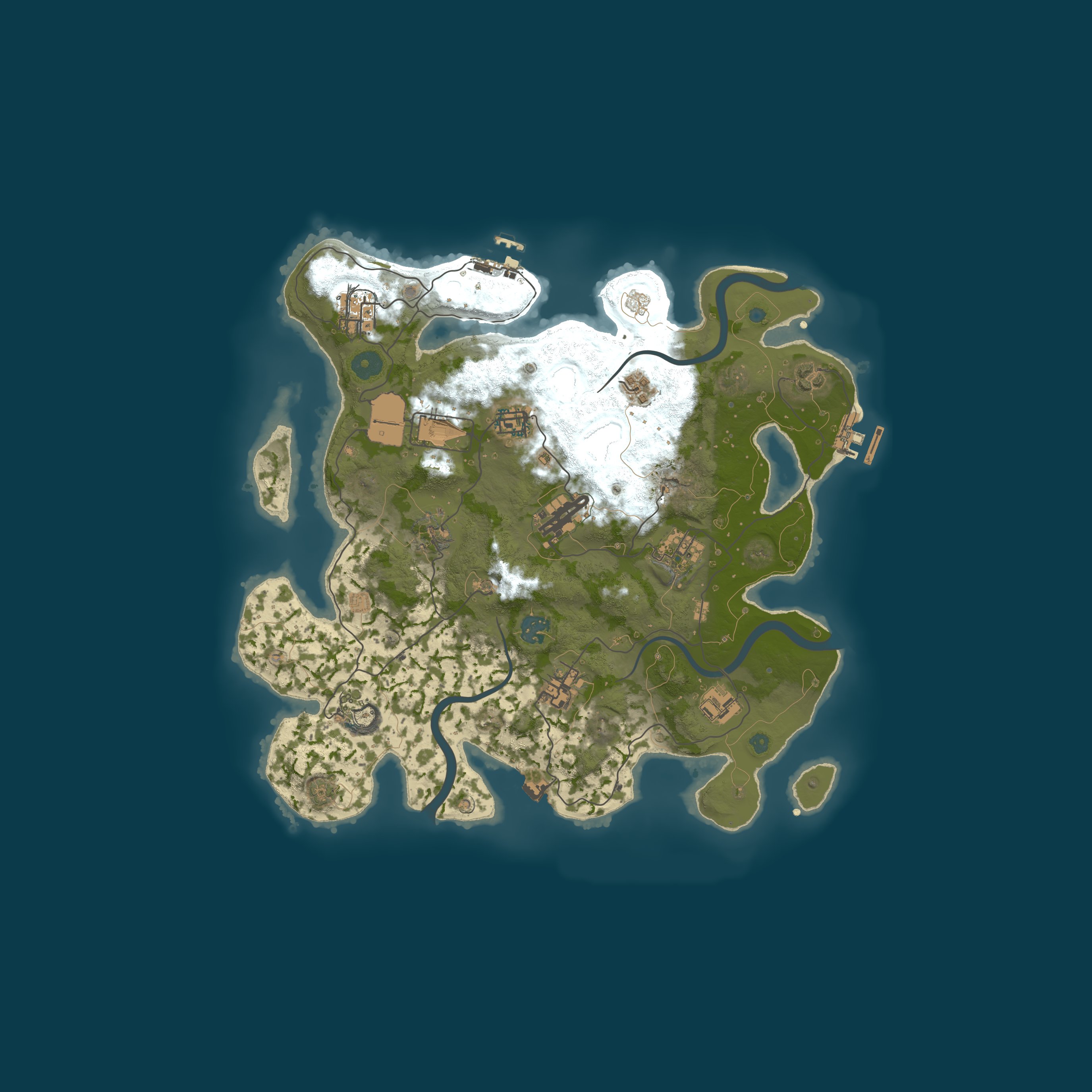 Procedural Map, size 3500, seed 640150421