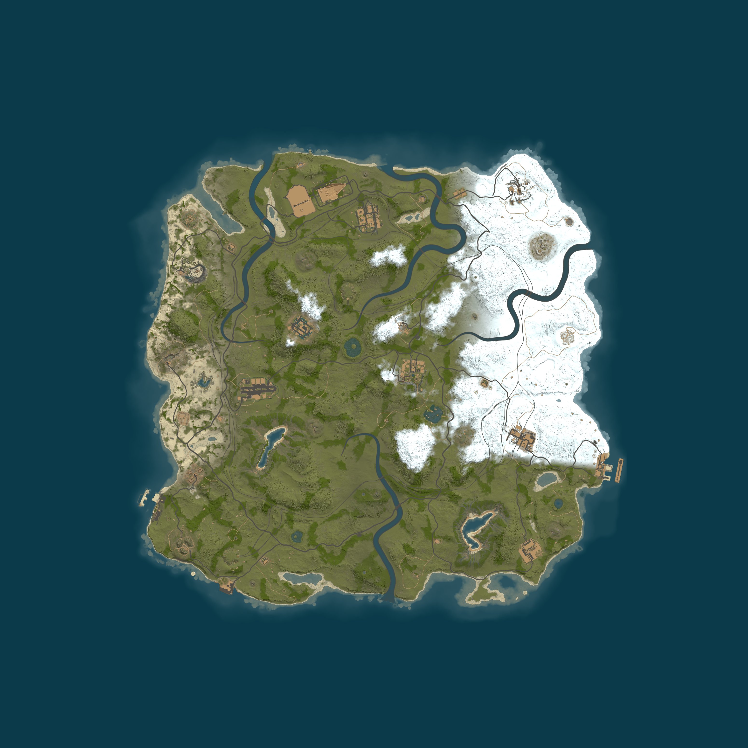 Custom Map, size 4200, seed 1337
