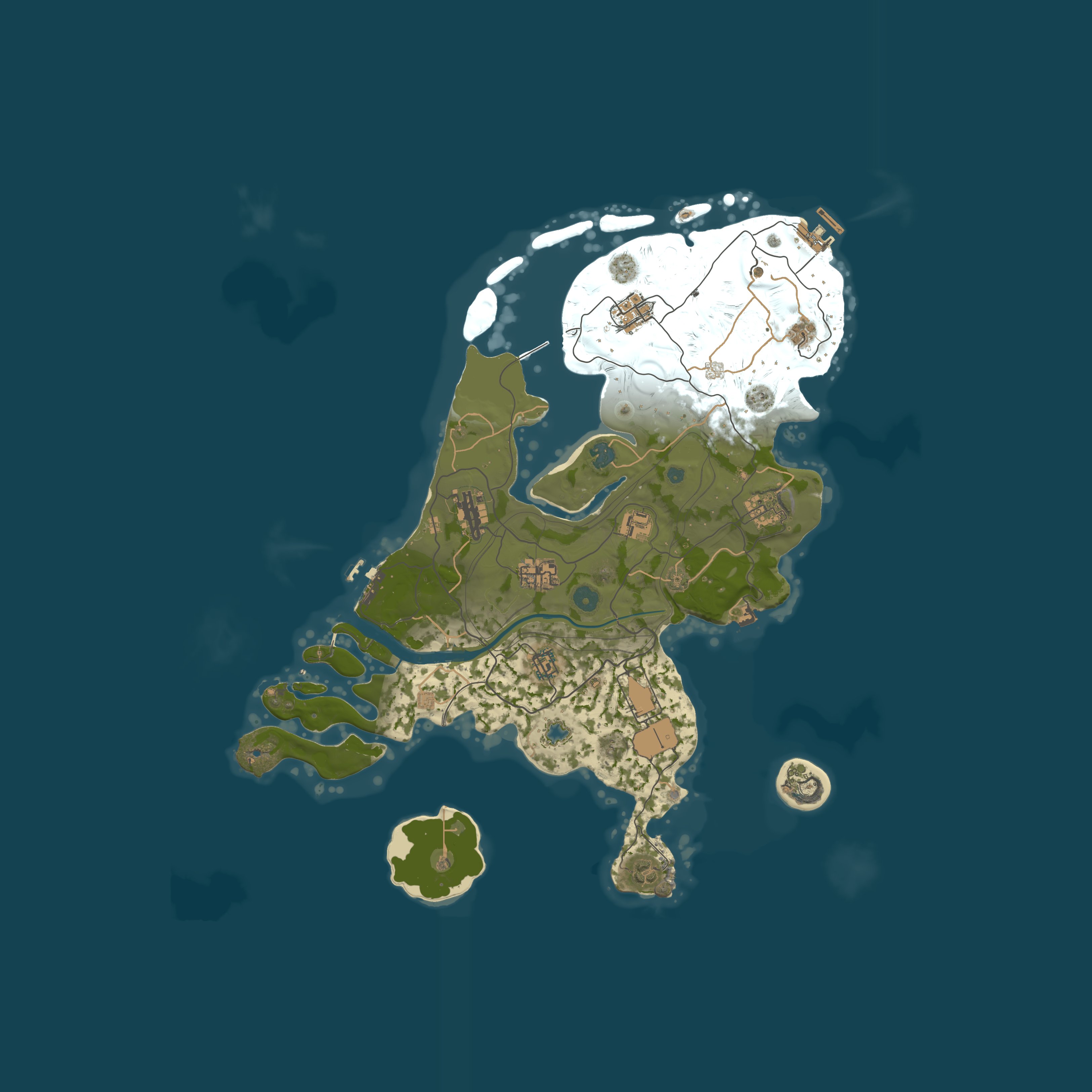 Map for [AU] Rust PVE  HOME TP - NOOB FRIENDLY- EVENTS