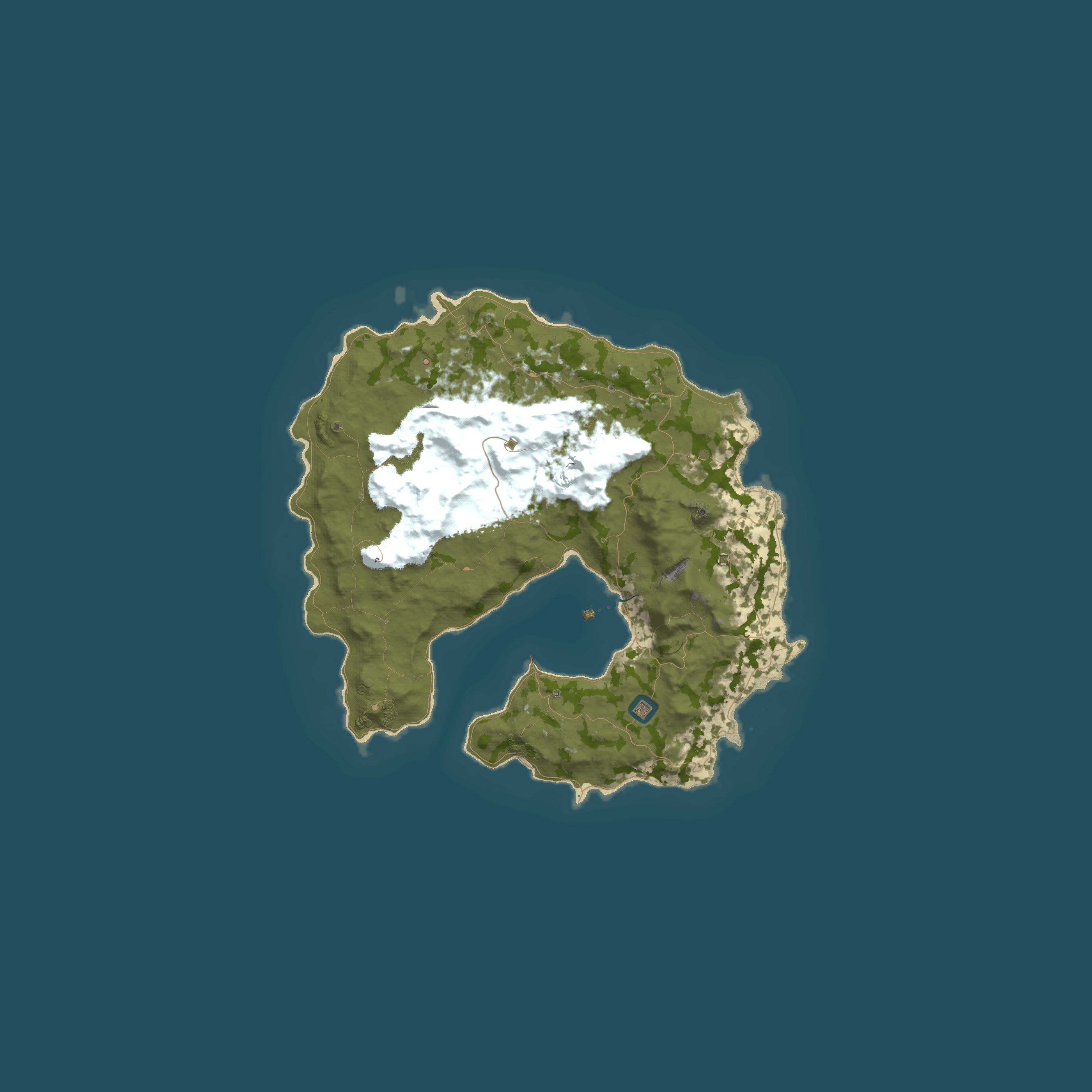 Custom Map, size 3600, seed 1337