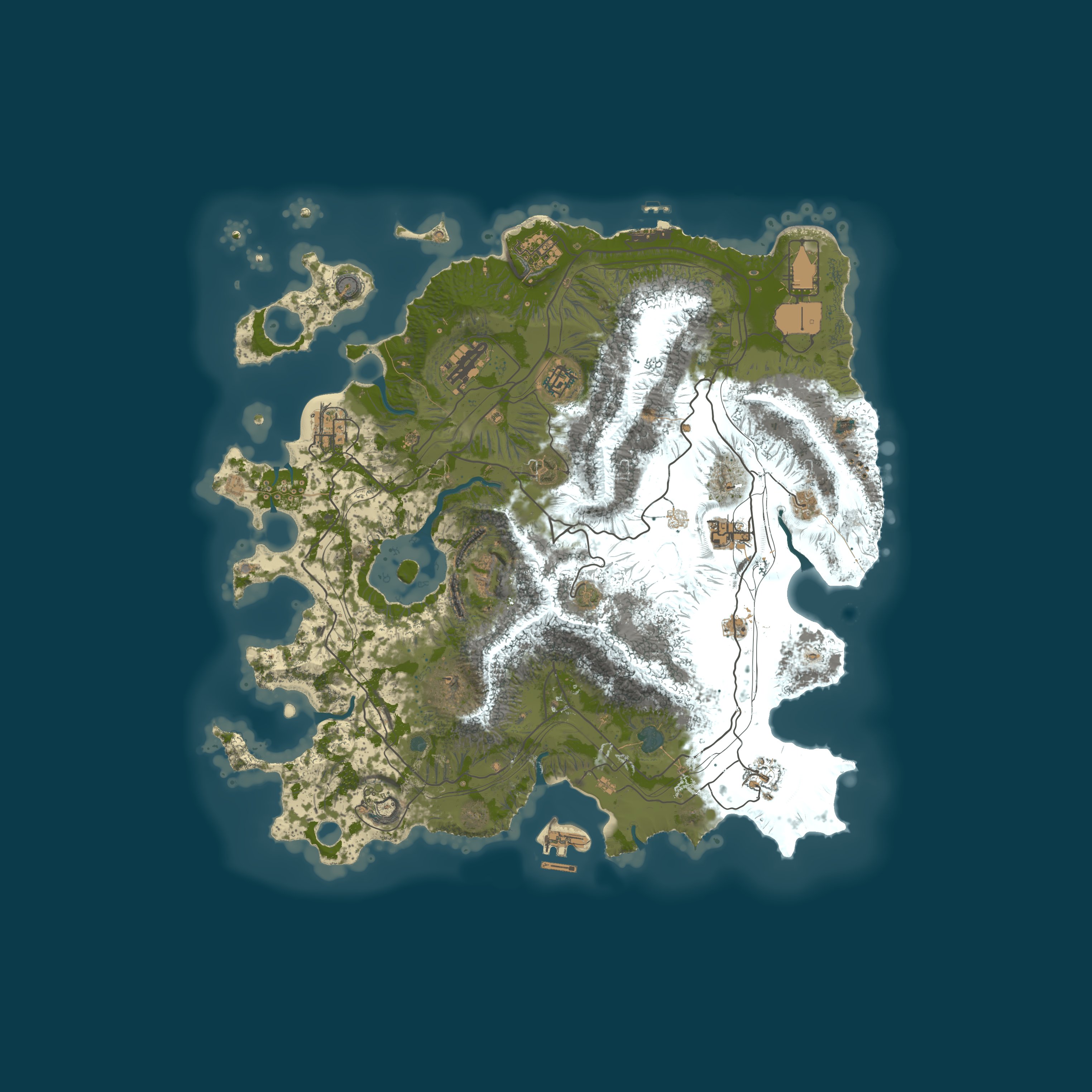 Map for US | Zombieland 5x | PVE | Events | Raidbases