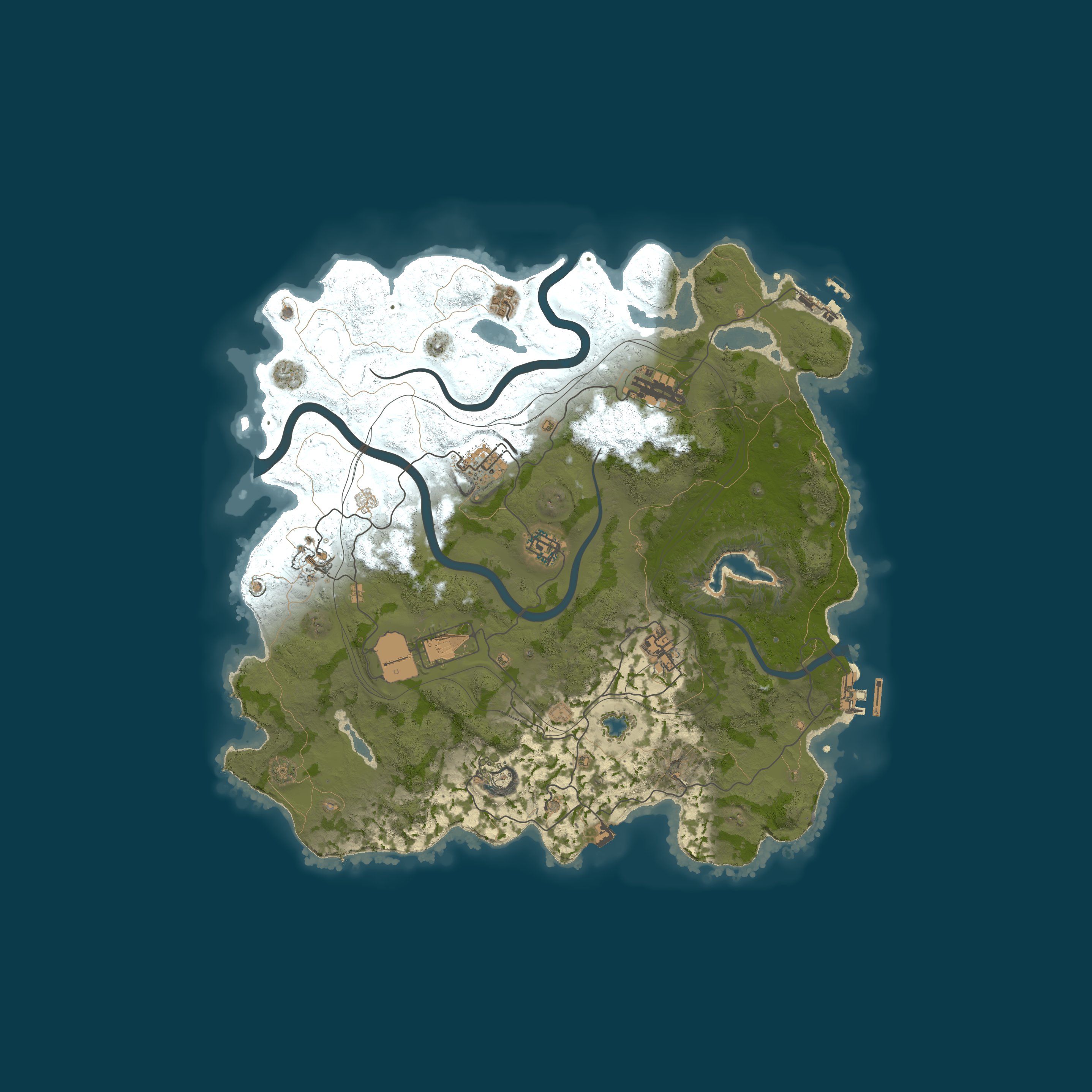 Map for AceRust.com 3x Solo/Duo|LootX3| Shared BPs