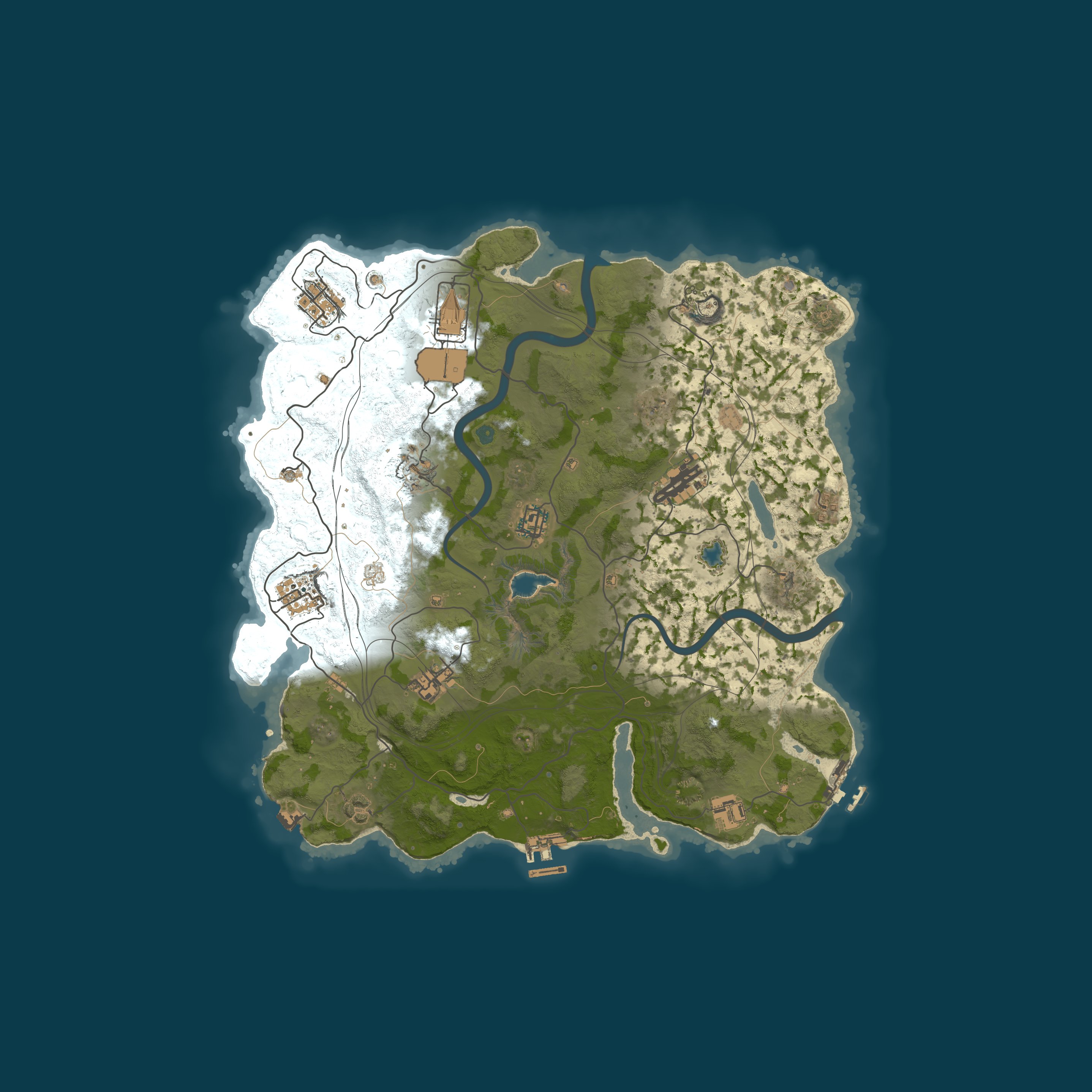 Map for The Edge US 5x Monthly Shop|Kits|TP|ST|50%UpKeep|Bosses|MORE