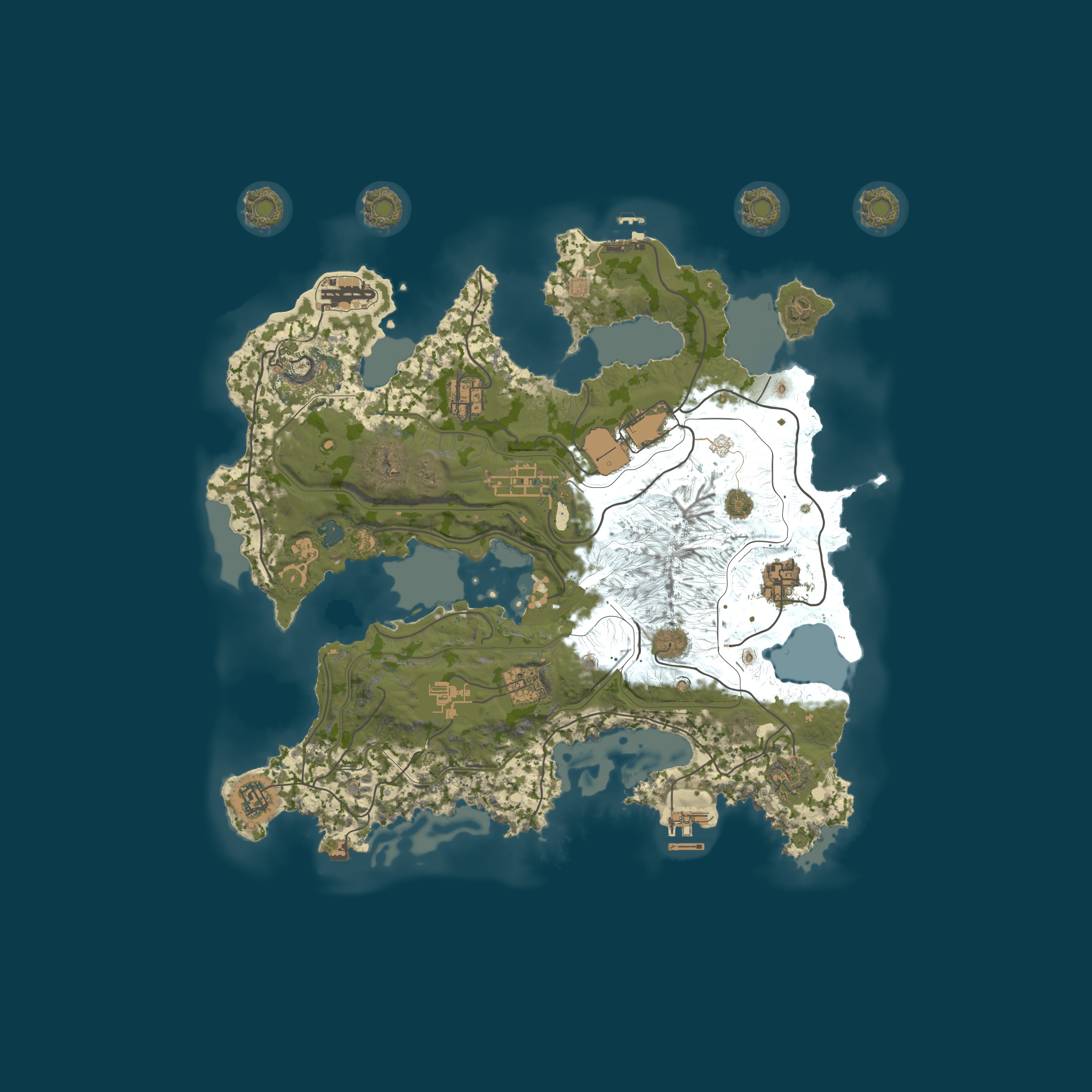 Map for Royal Rust PVE 5X Quest|Skinbox|Skilltree|Events|Shop|Kits|RP