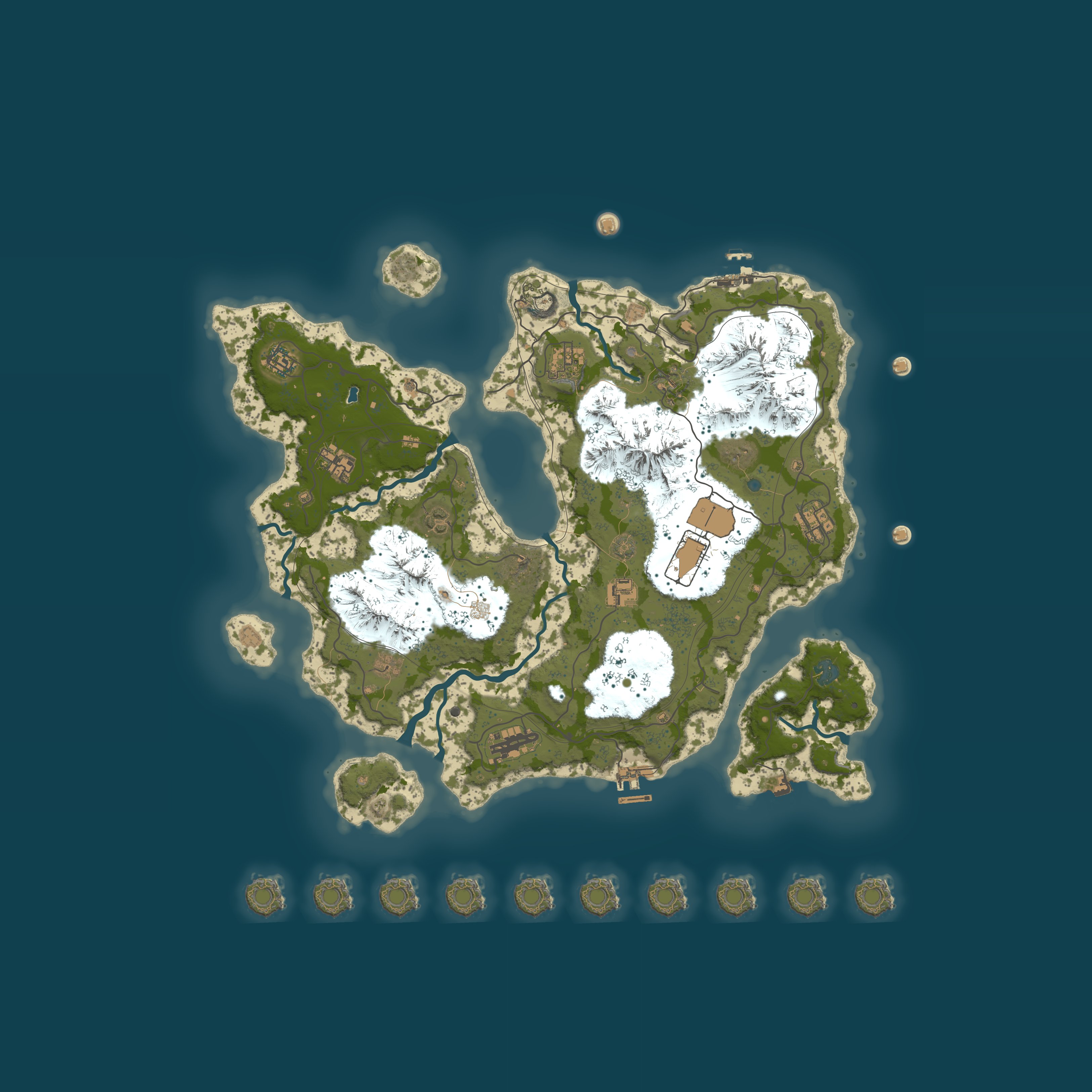 Custom Map, size 4500, seed 1337