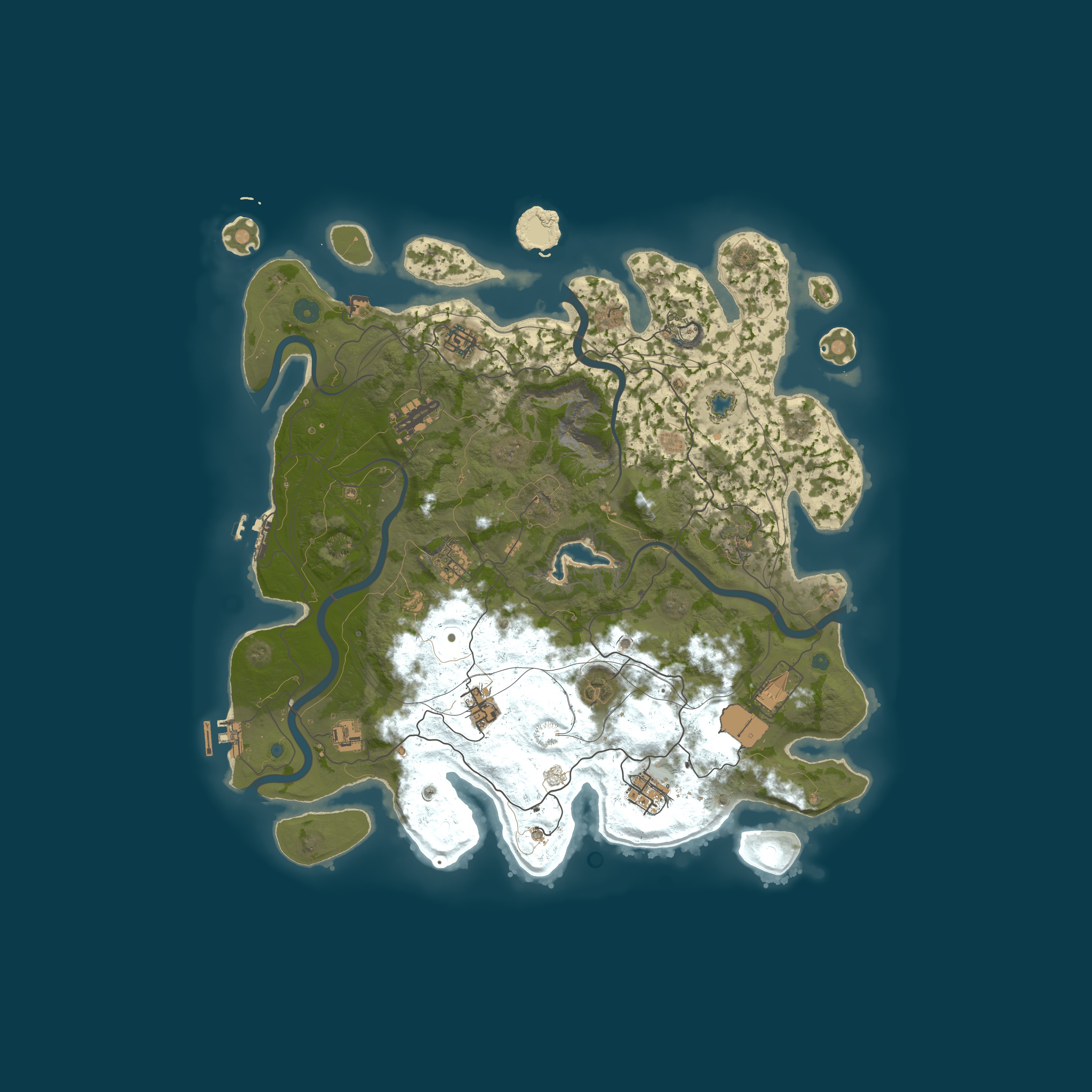 Map for RUSTY RAIDERS PVE 3X [NPC's|KITS|Raids|Quest|Events|Purge]