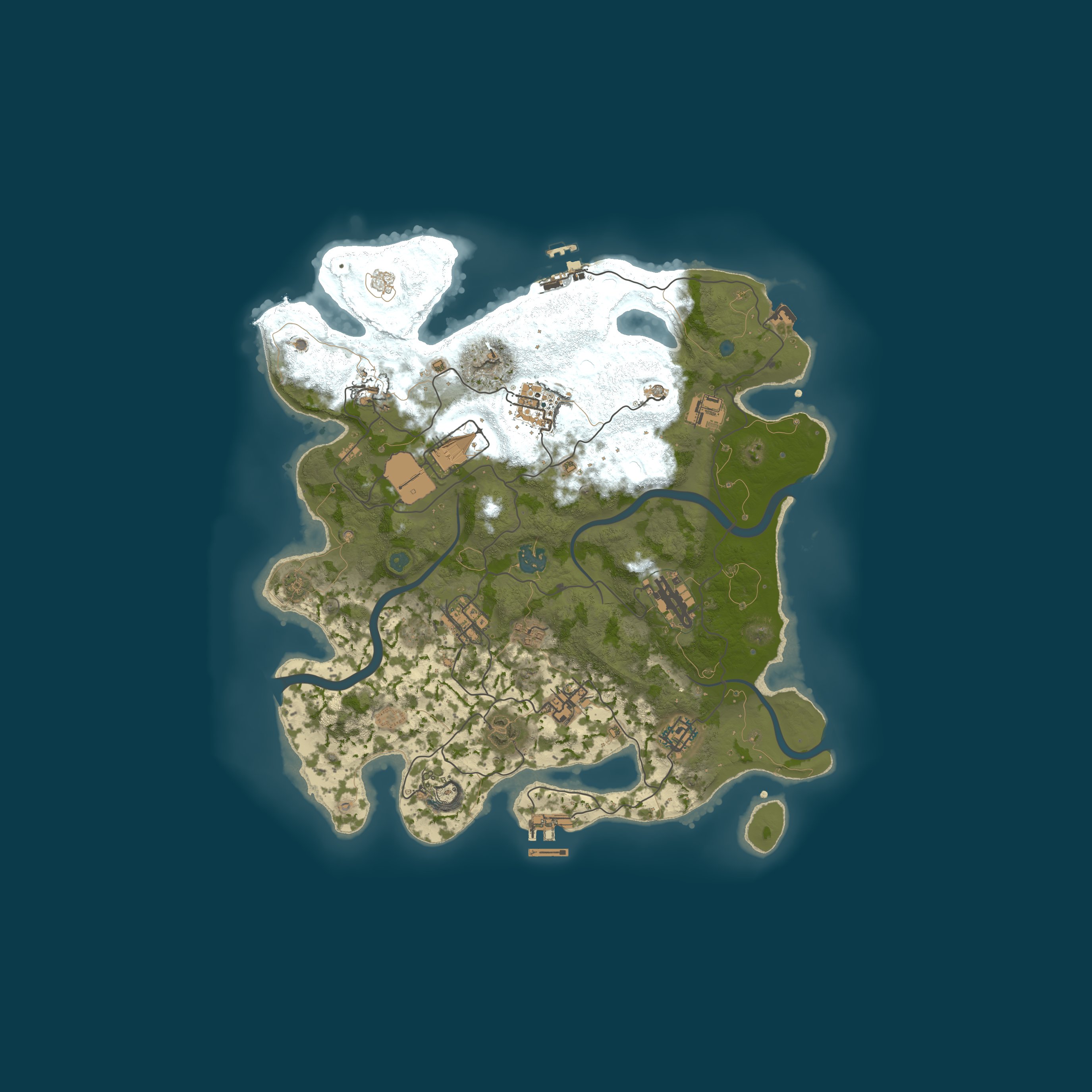 Procedural Map, size 3500, seed 712608