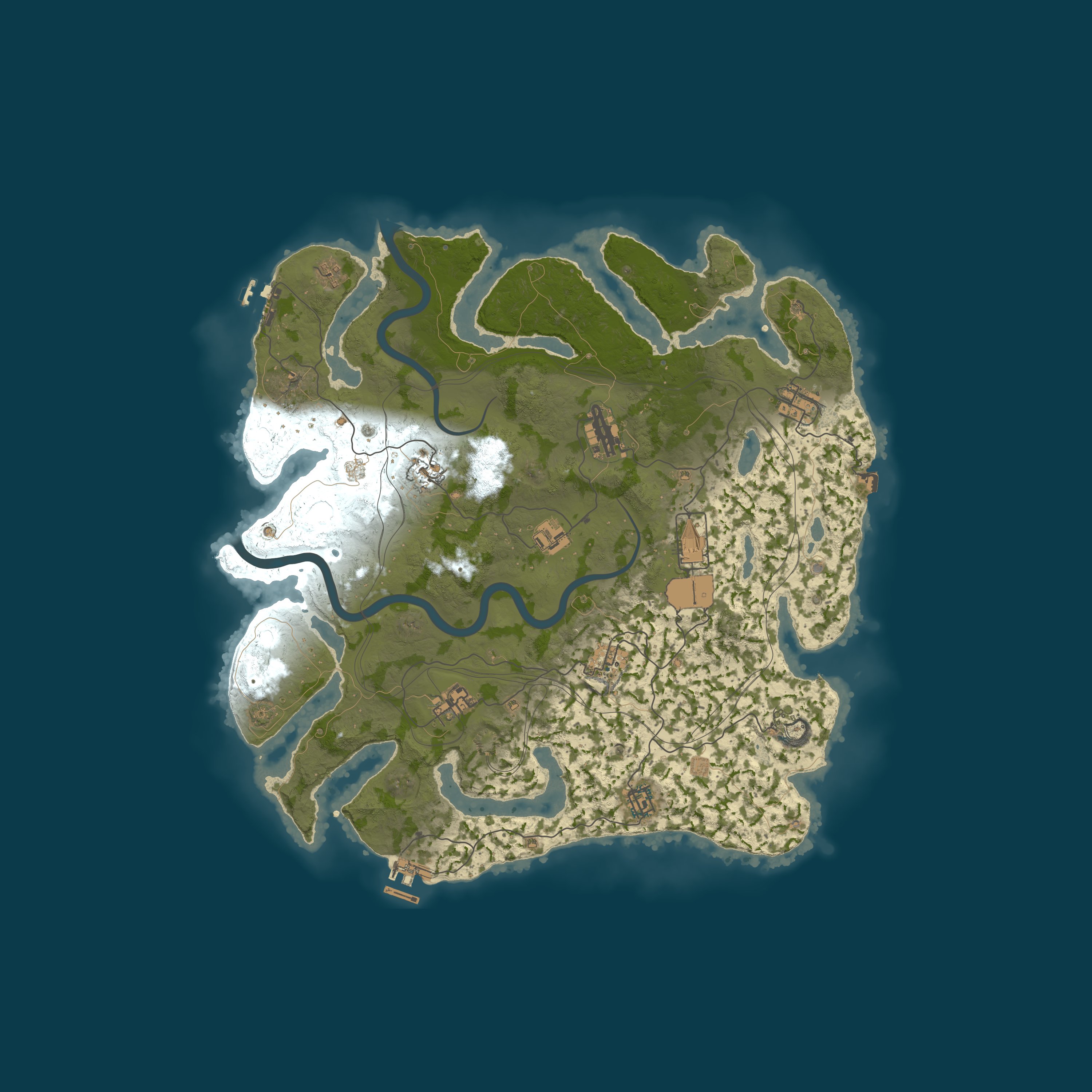 Custom Map, size 4000, seed 1337