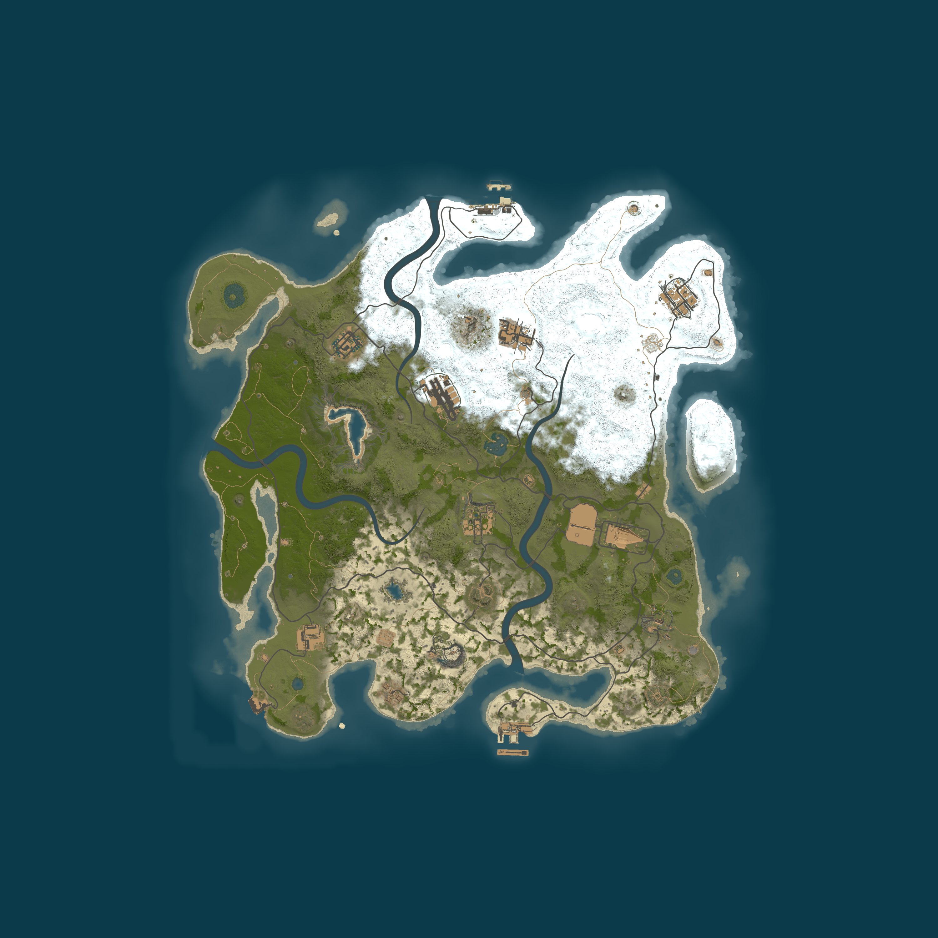 Procedural Map, size 4000, seed 121315421
