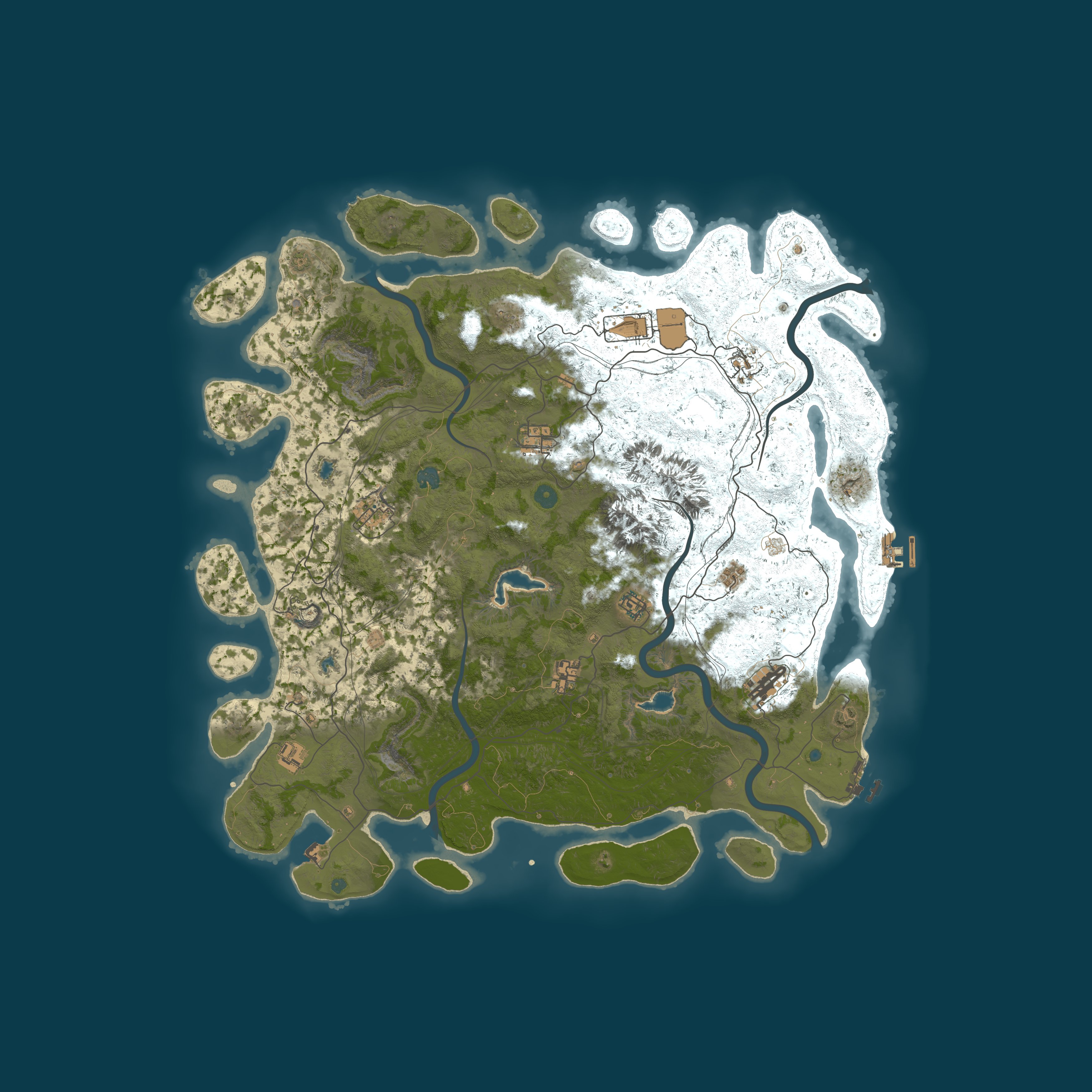 A Shockbyte Rust Server — Процедурная карта 5000, seed 40000