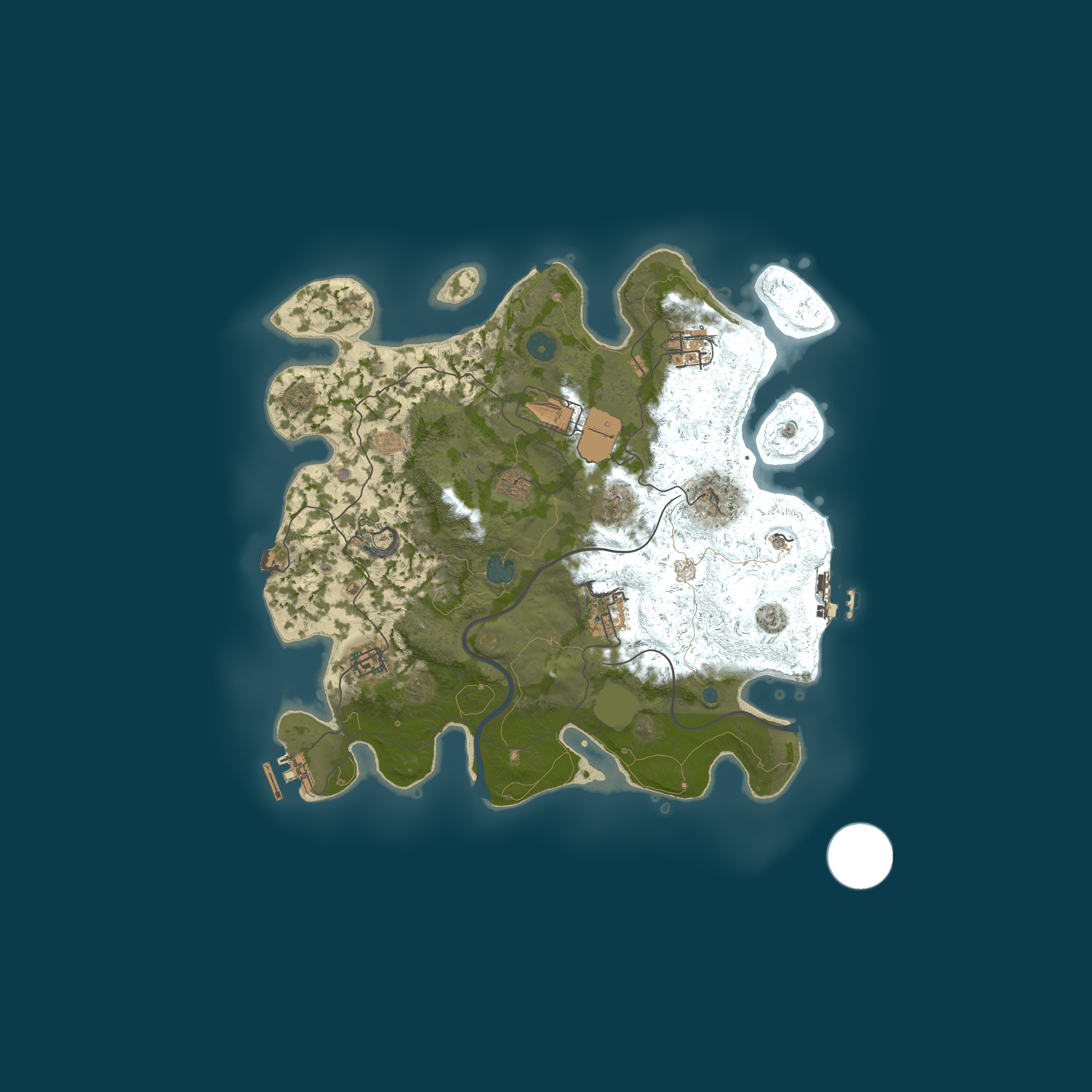Map for MAGMA RUST X1000 | MAX 3 | CUSTOM BARREN | FARM ISLAND | FPS+ |