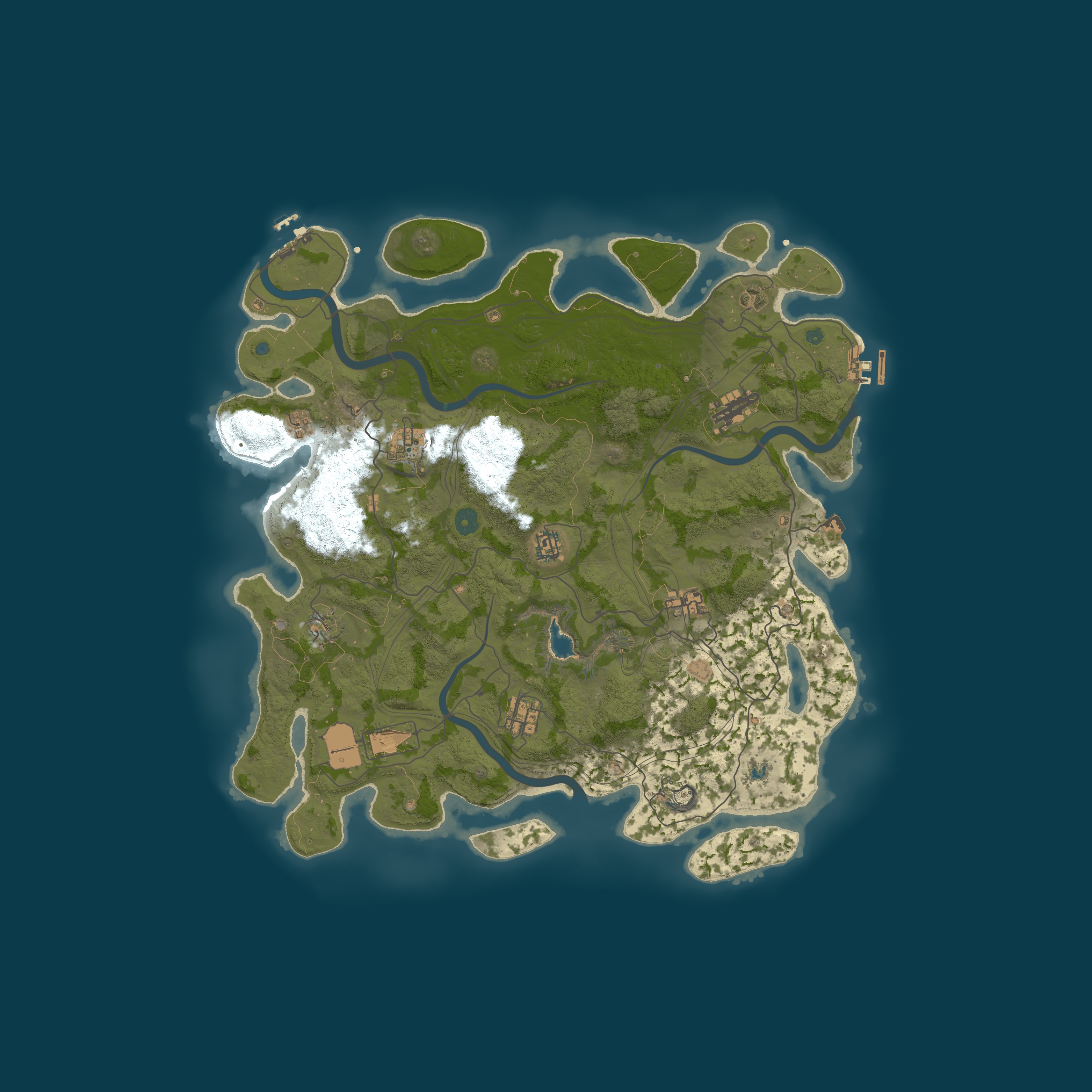 Custom Map, size 4250, seed 1337