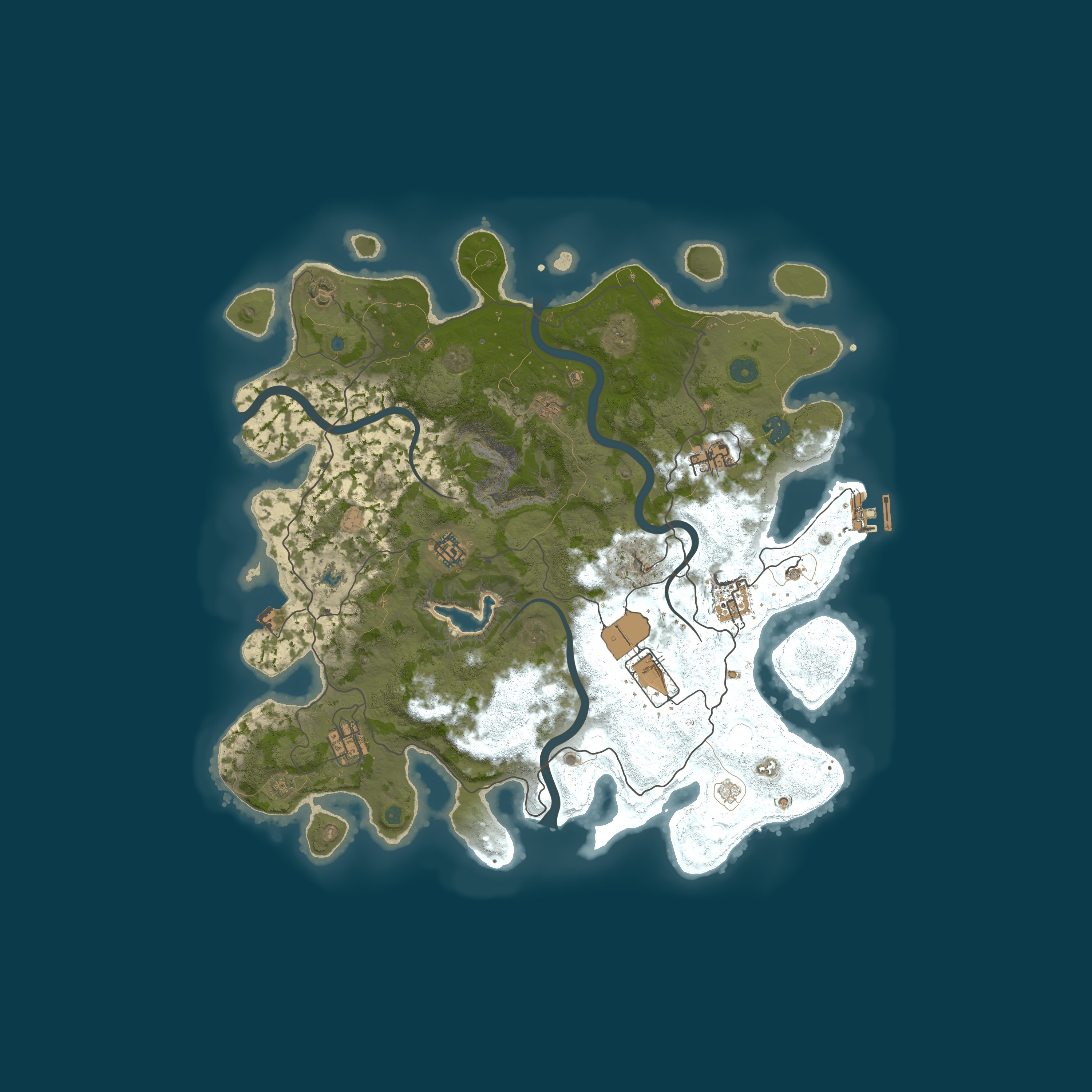 Map for BUNKER RUST X5 | MAX 3 | KITS/HOMES/REMOVE