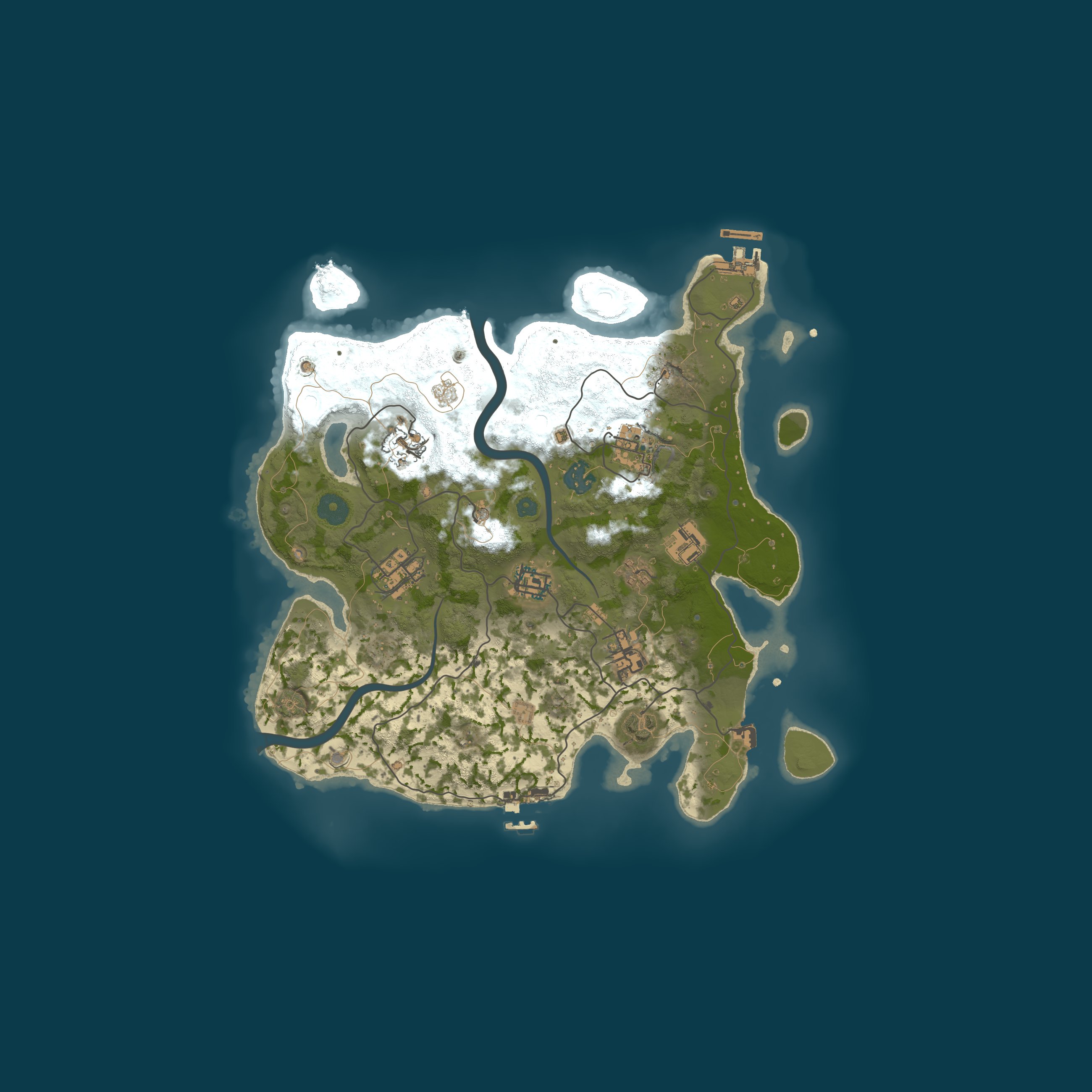 Procedural Map, size 3200, seed 703173861