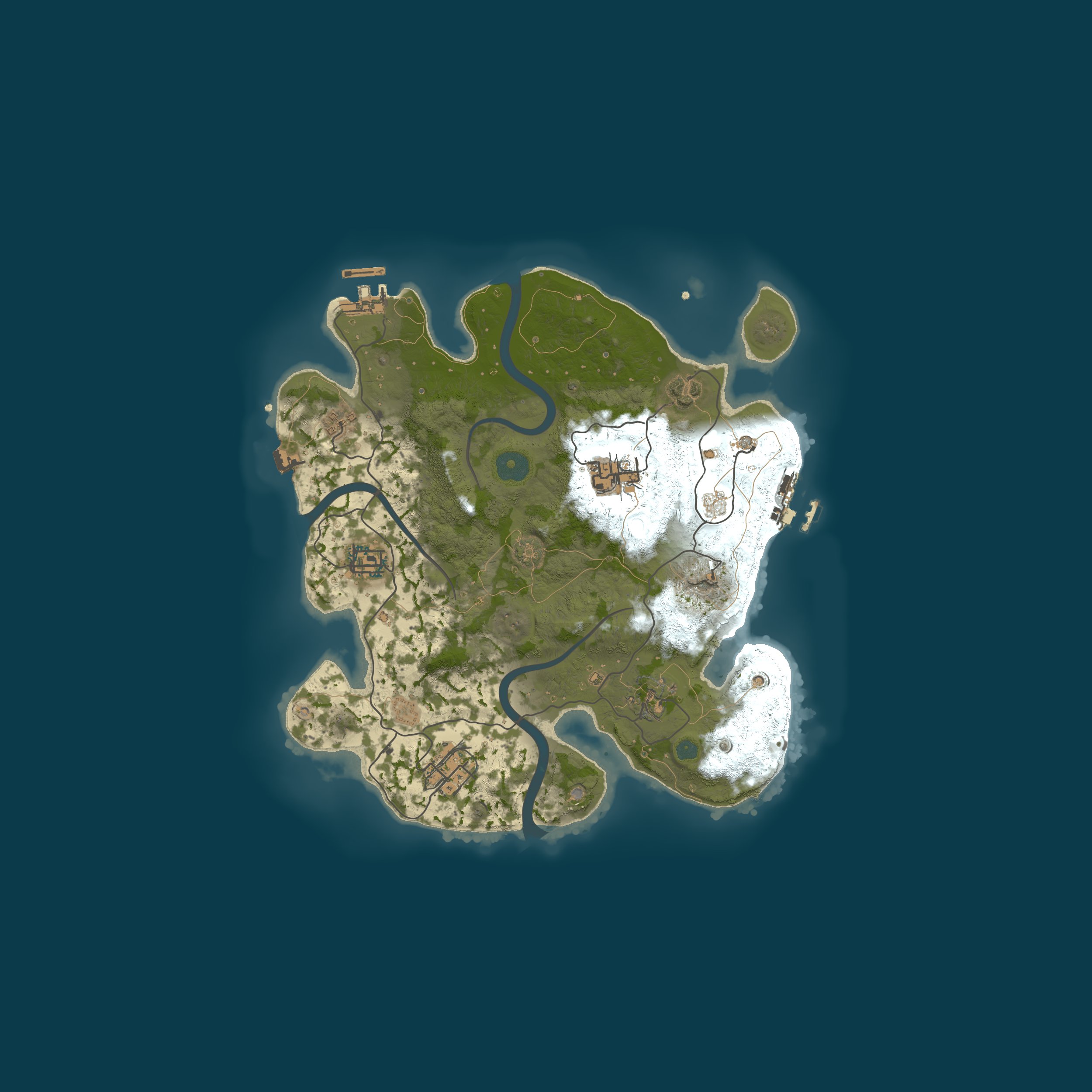Map for A Legion Hosting Rust Server
