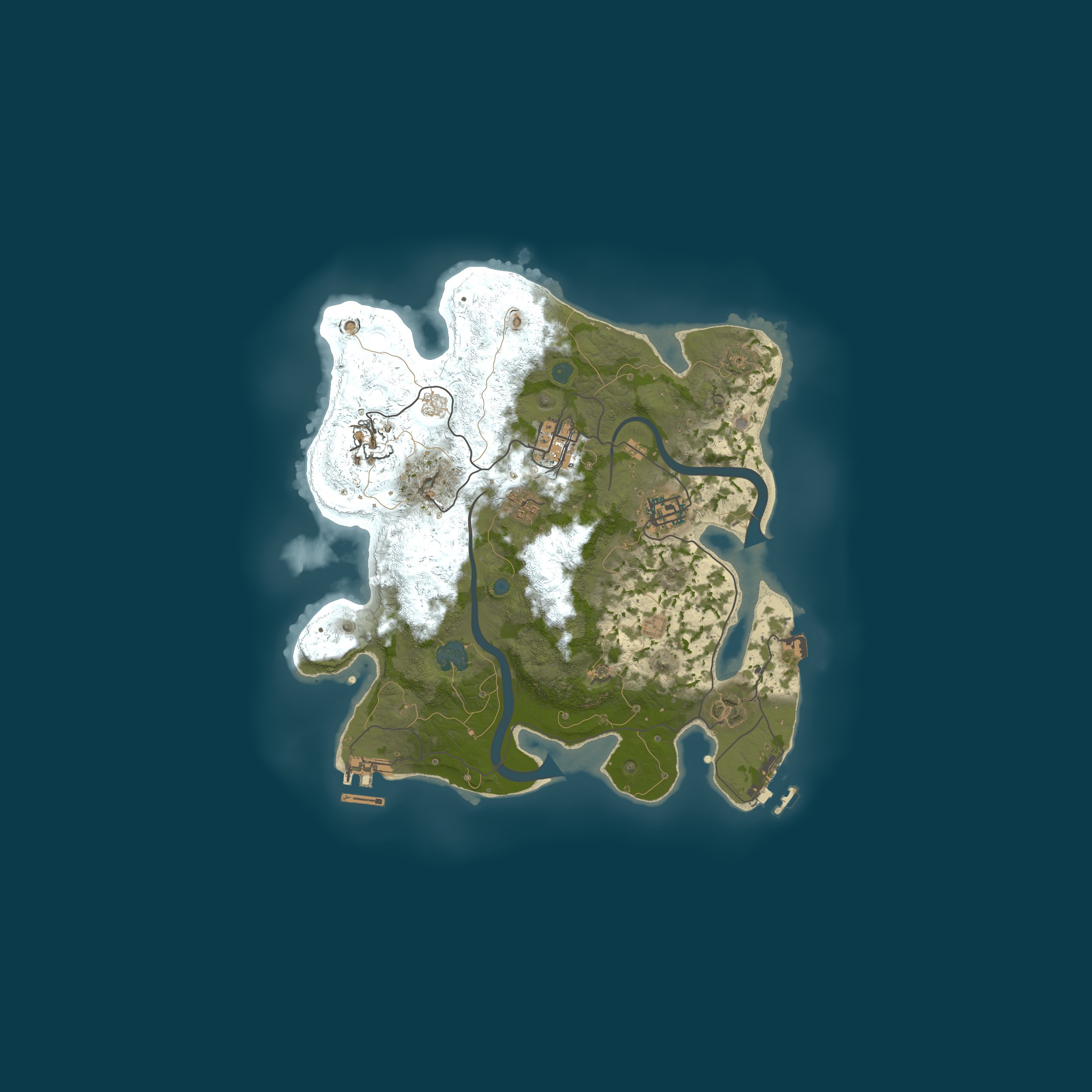 Procedural Map, size 3000, seed 831183098