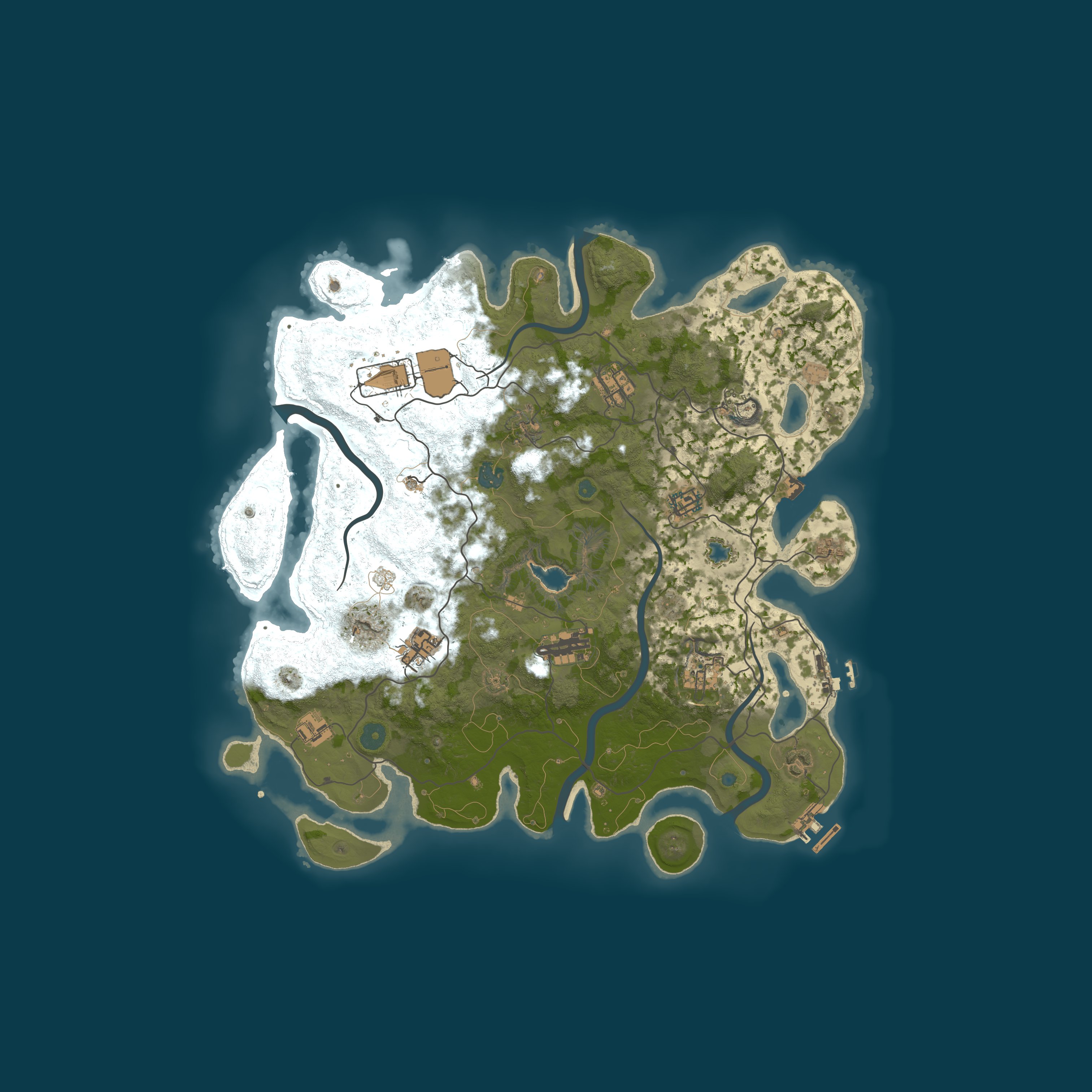 Map for AJ's Rustfunia PvE - Learn to Fly