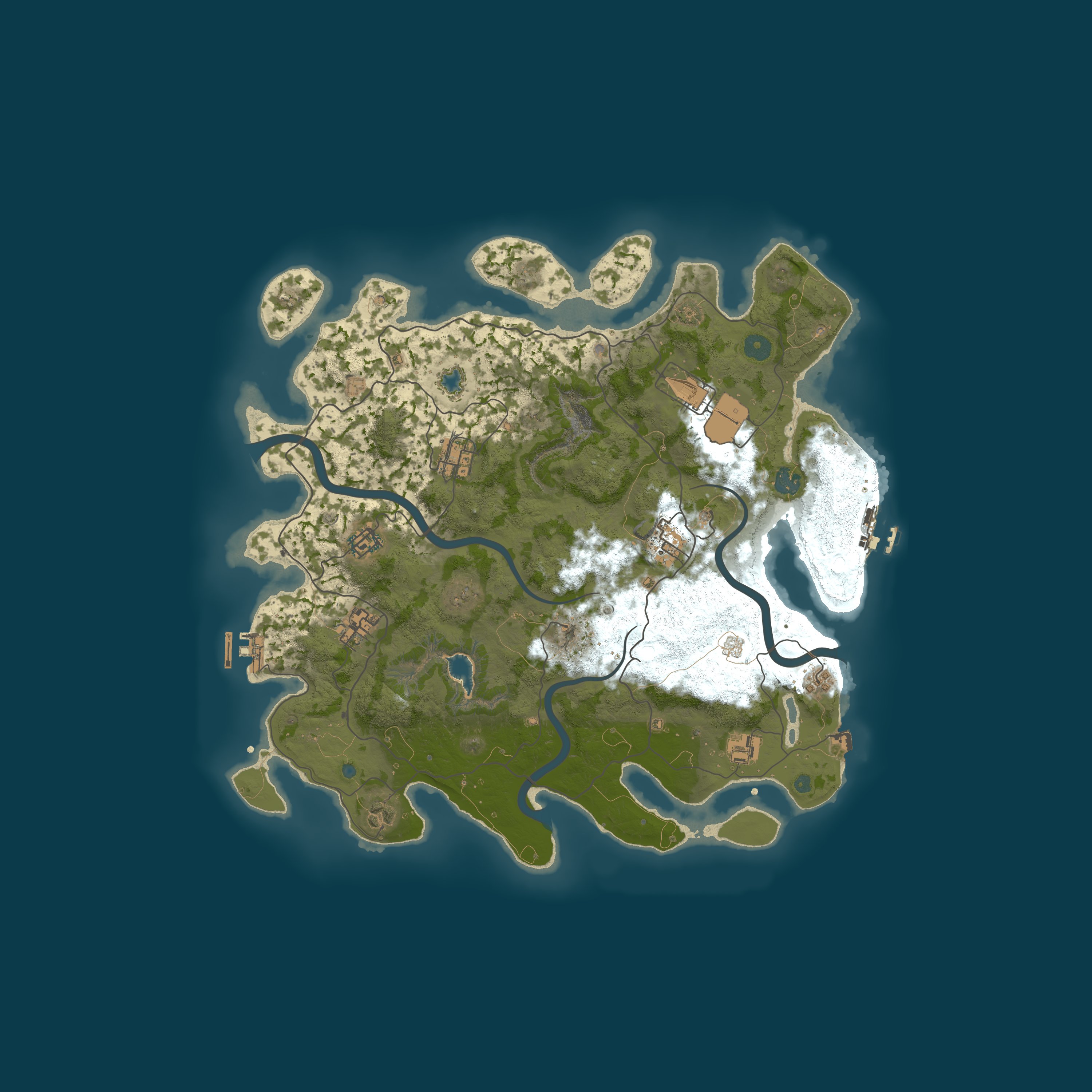 Map for A Shockbyte Rust Server