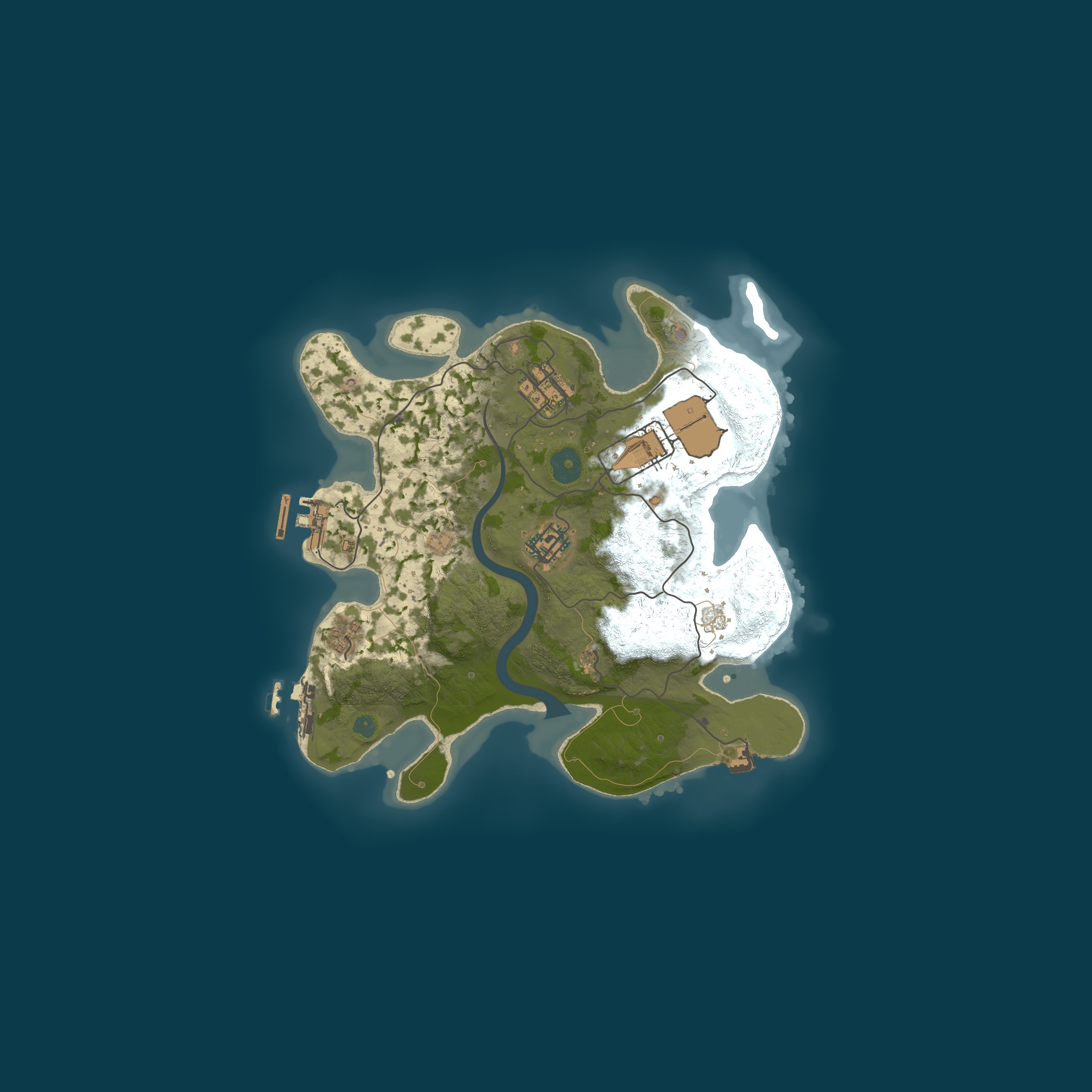 Custom Map, size 2800, seed 1337